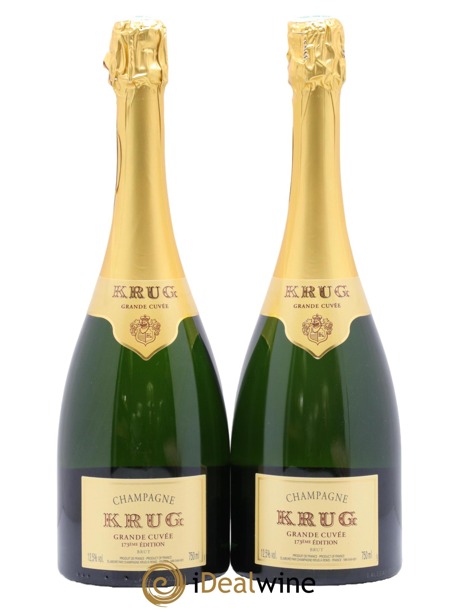 Grande Cuvée Brut - 173ème édition Krug - Lot of 2 bottles - 0