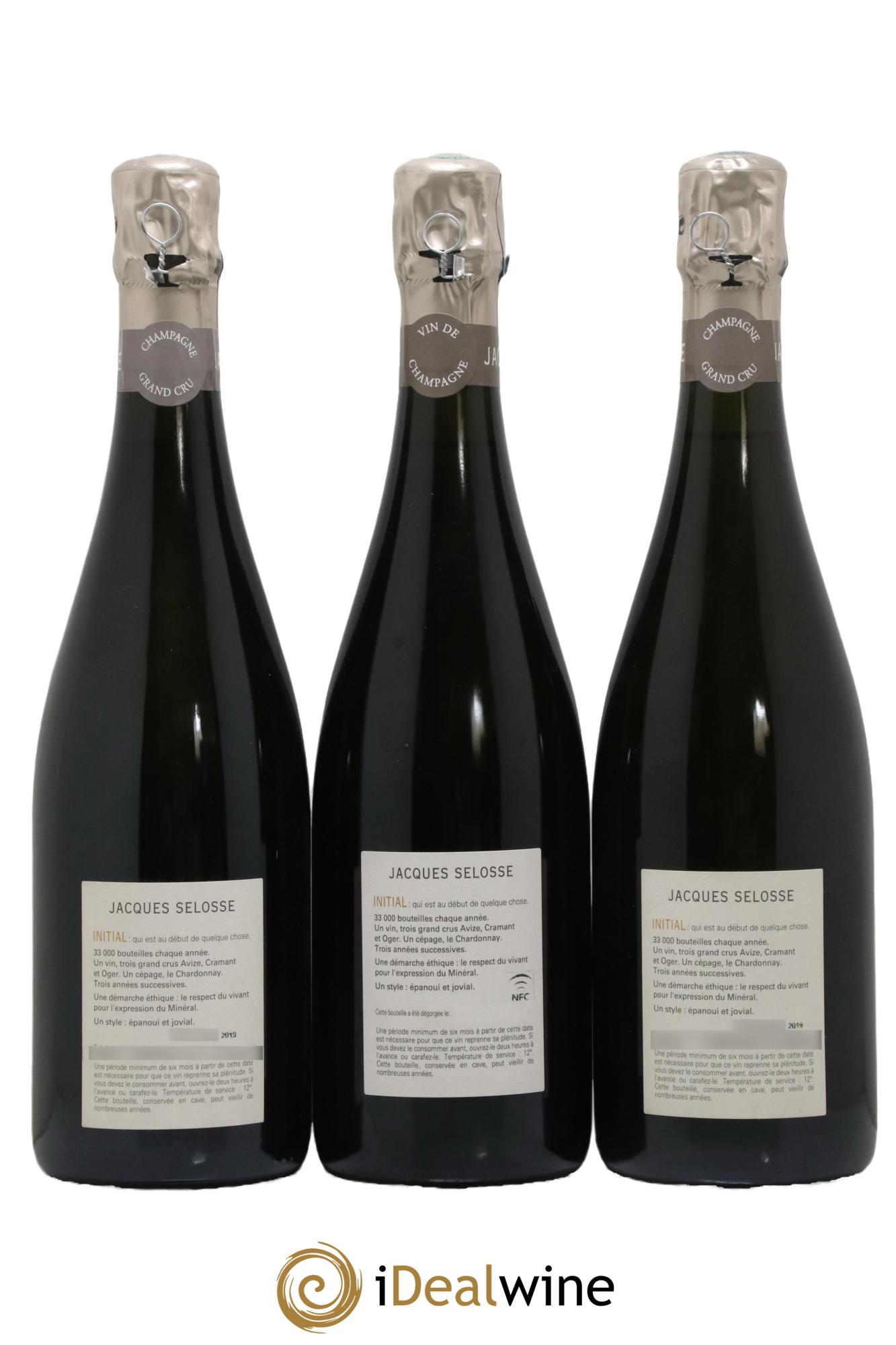 Initial Brut Jacques Selosse - Lot de 3 bouteilles - 1
