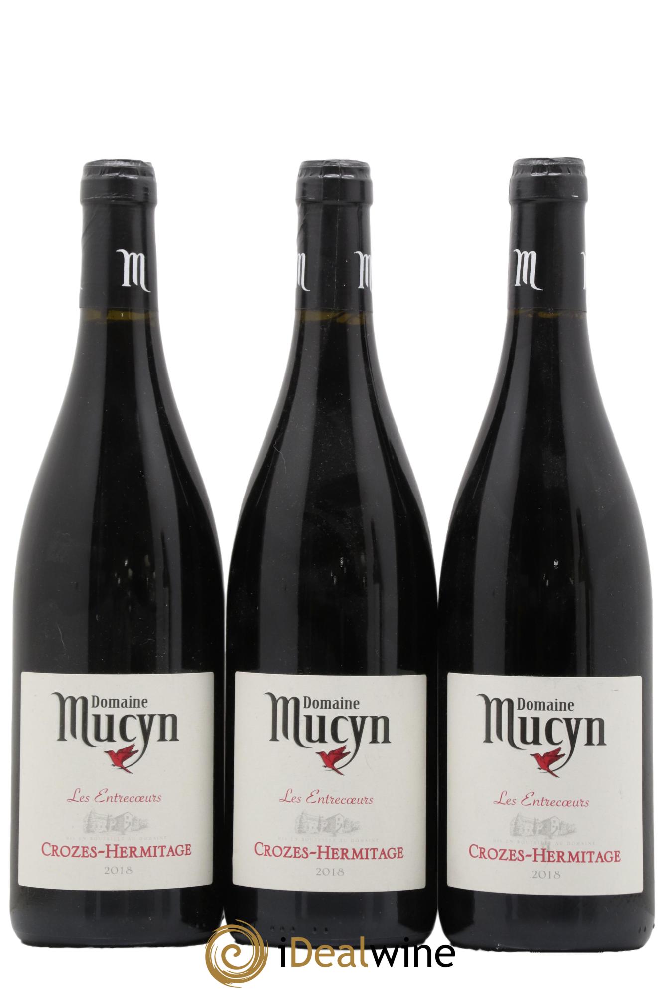 Crozes-Hermitage Les Entrecoeurs Domaine Mucyn 2018 - Lot de 3 bouteilles - 0