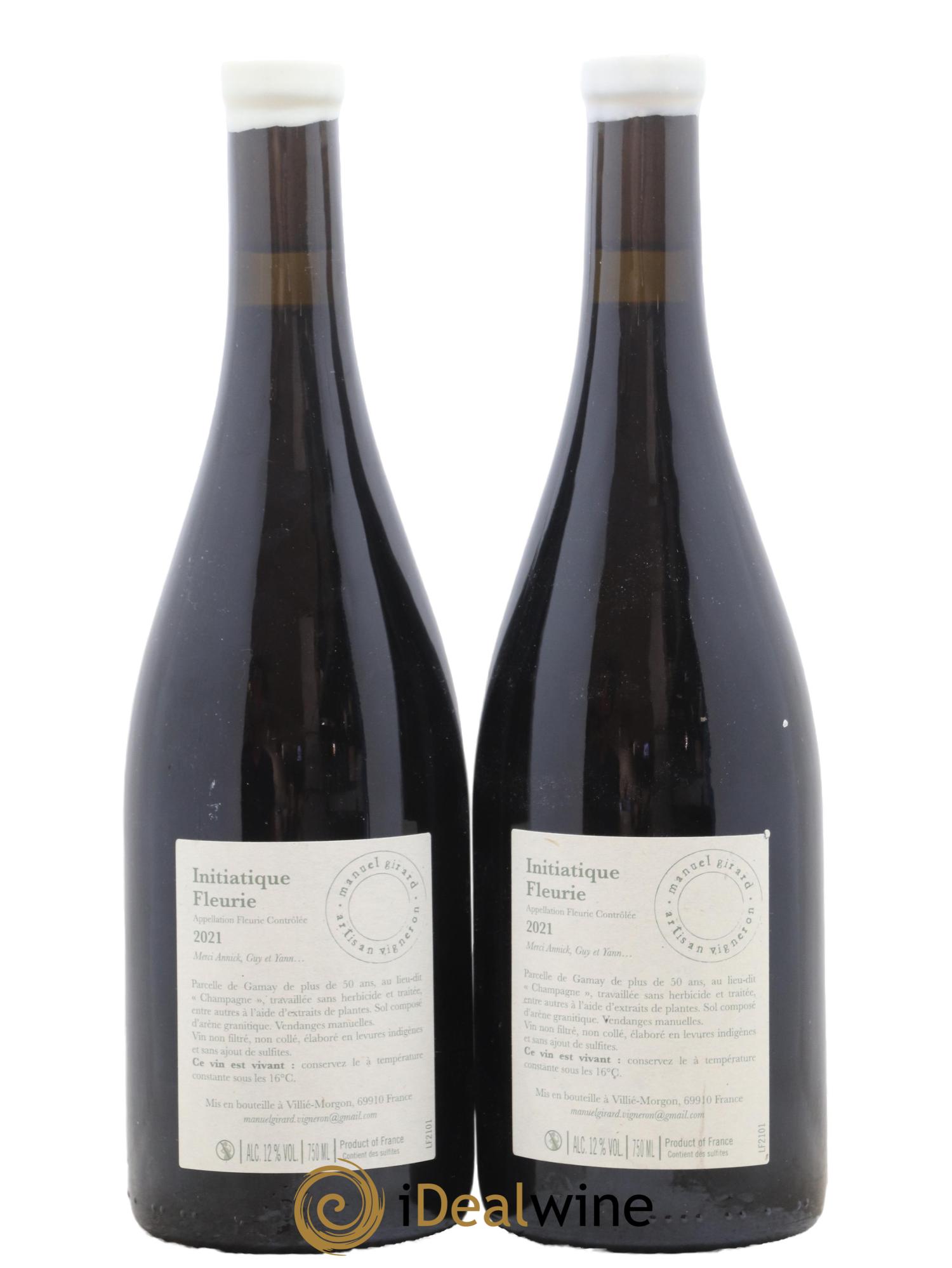 Fleurie Initiatique Domaine Manuel Girard 2021 - Lot de 2 bouteilles - 1