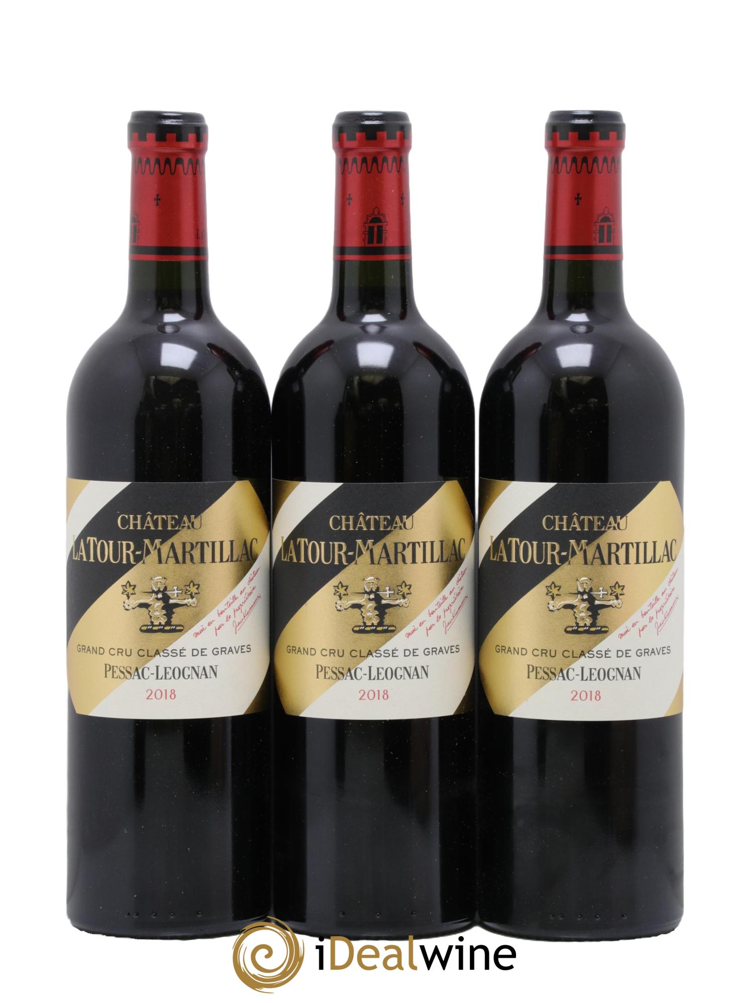 Château Latour-Martillac Cru Classé de Graves 2018 - Lot de 3 bouteilles - 0