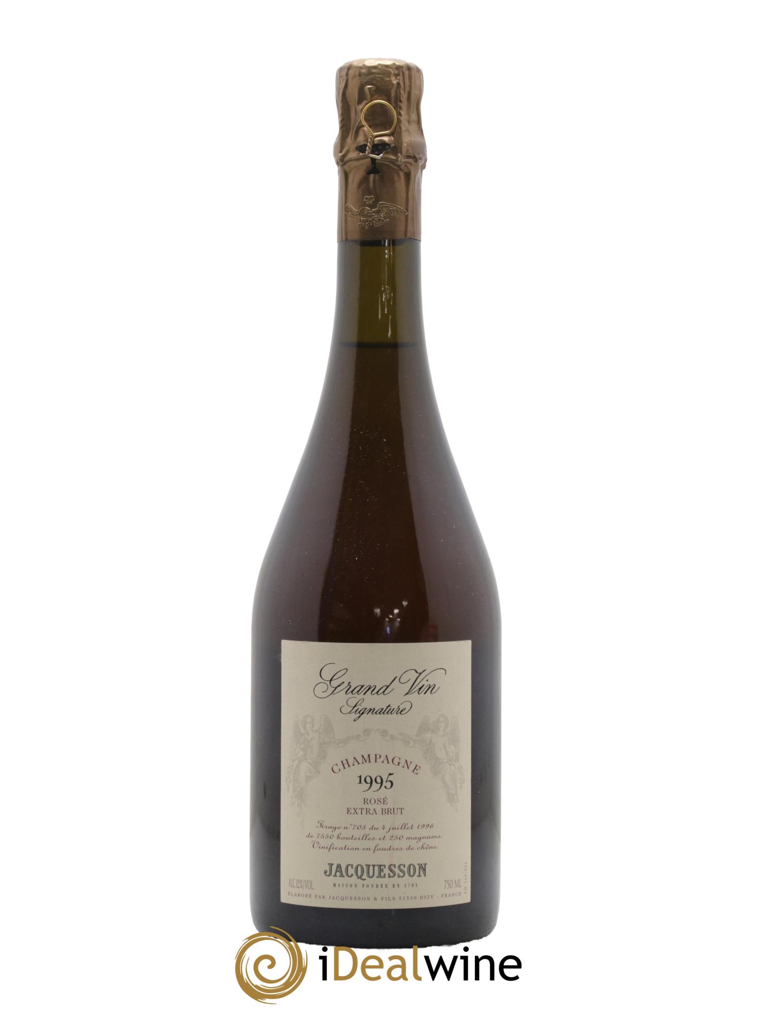 Champagne - Extra Brut Grand Vin Signature Maison Jacquesson 1995 - Lot de 1 bouteille - 0