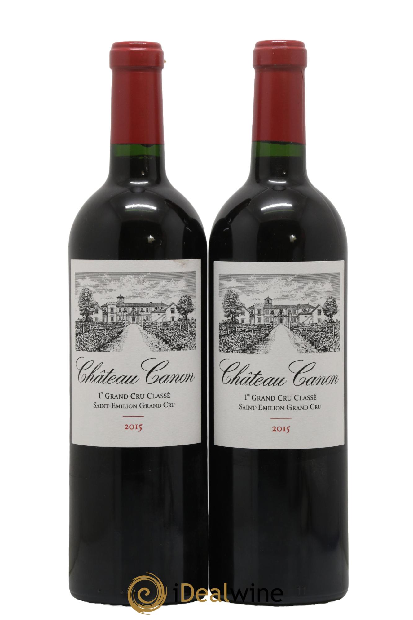 Château Canon 1er Grand Cru Classé B 2015 - Lot de 2 bouteilles - 0