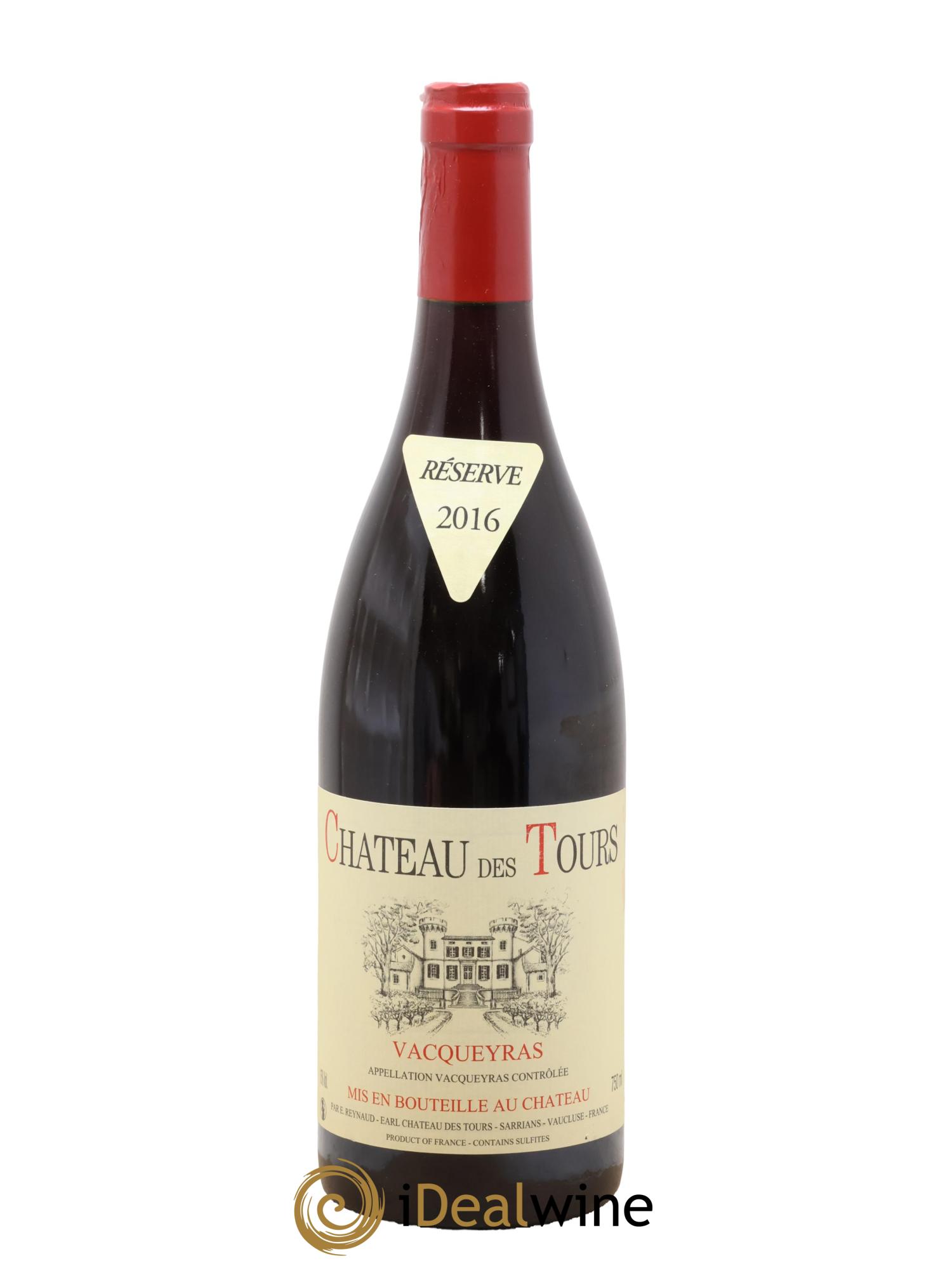 Vacqueyras Château des Tours Emmanuel Reynaud 2016 - Lot de 1 bouteille - 0
