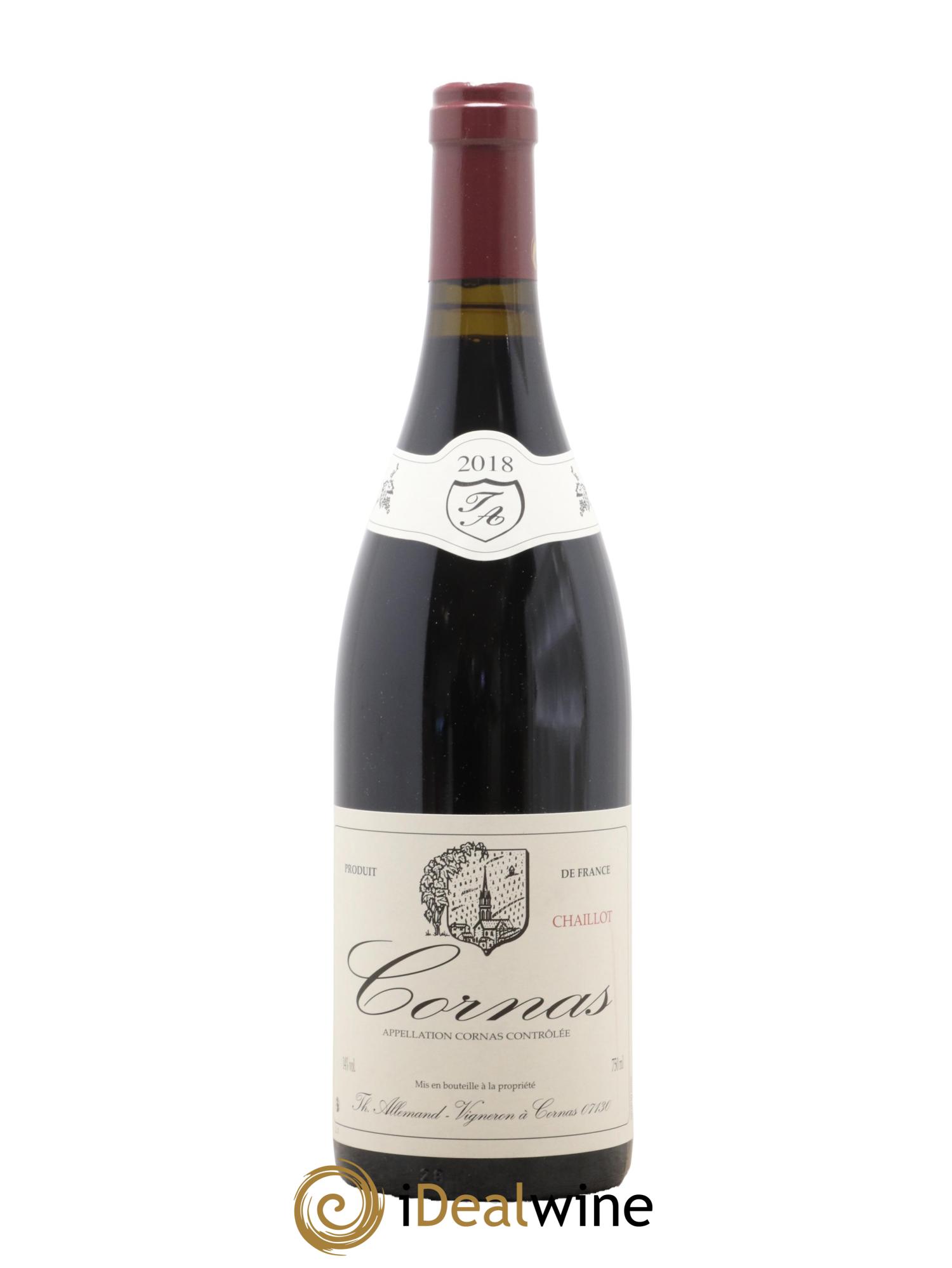 Cornas Chaillot Thierry Allemand 2018 - Lot de 1 bouteille - 0