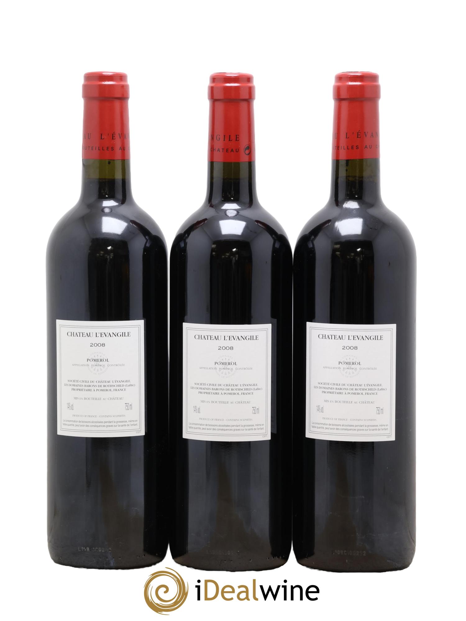 Château l' Évangile 2008 - Lotto di 6 bottiglie - 4