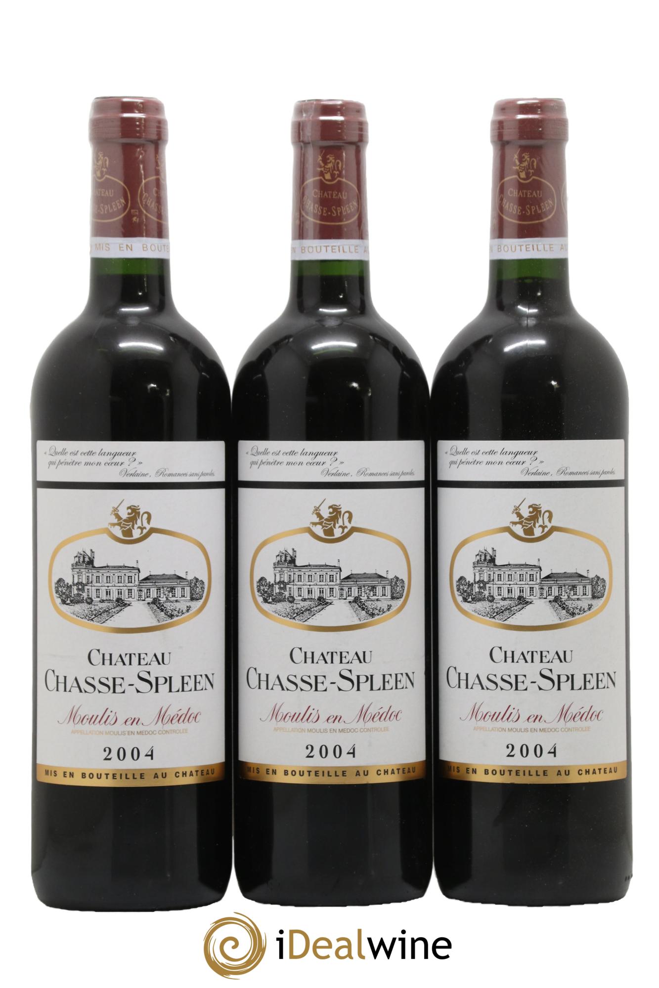 Château Chasse Spleen 2004 - Lot de 6 bouteilles - 1
