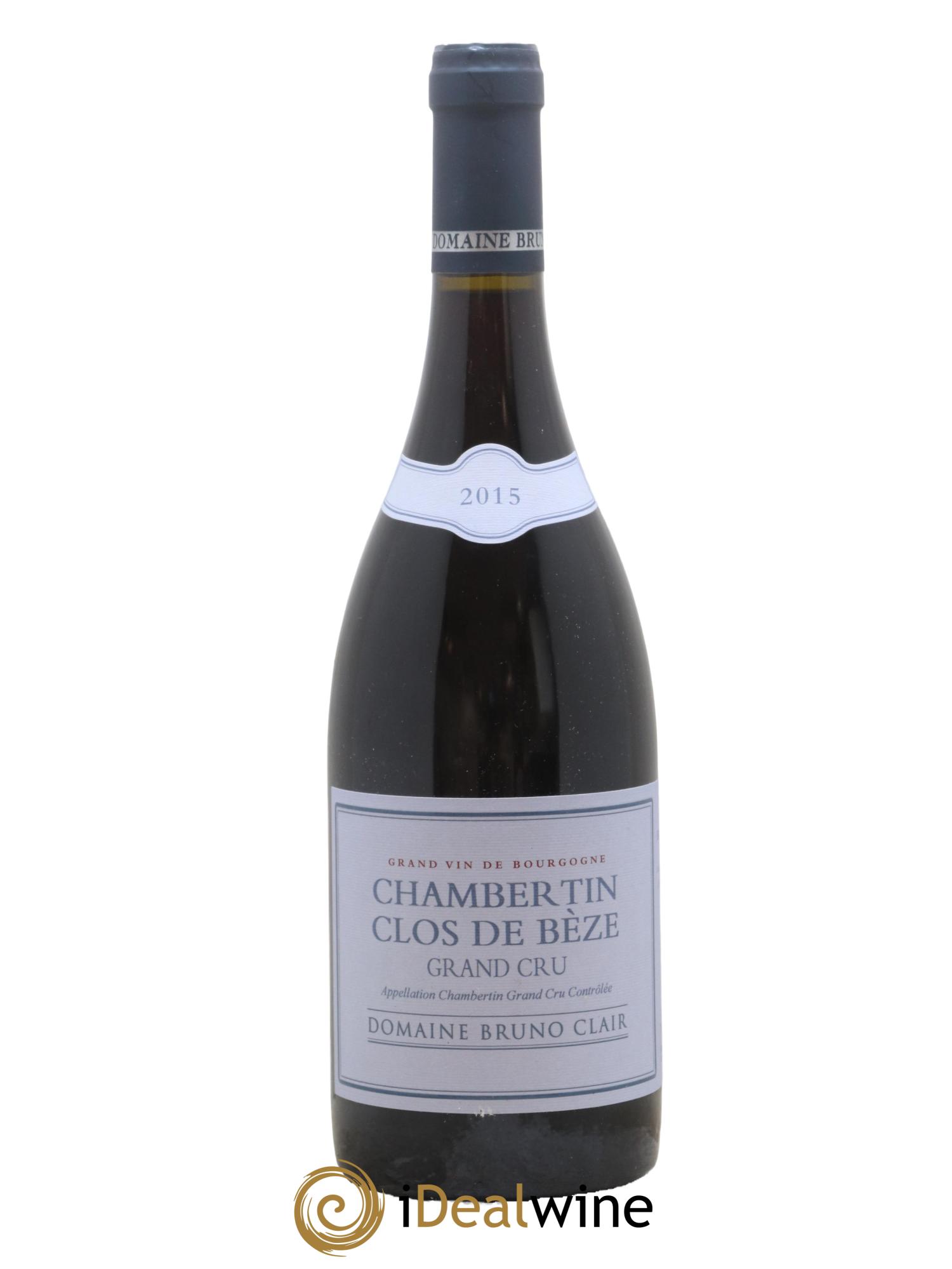 Chambertin Clos de Bèze Grand Cru Bruno Clair (Domaine) 2015 - Lot de 1 bouteille - 0