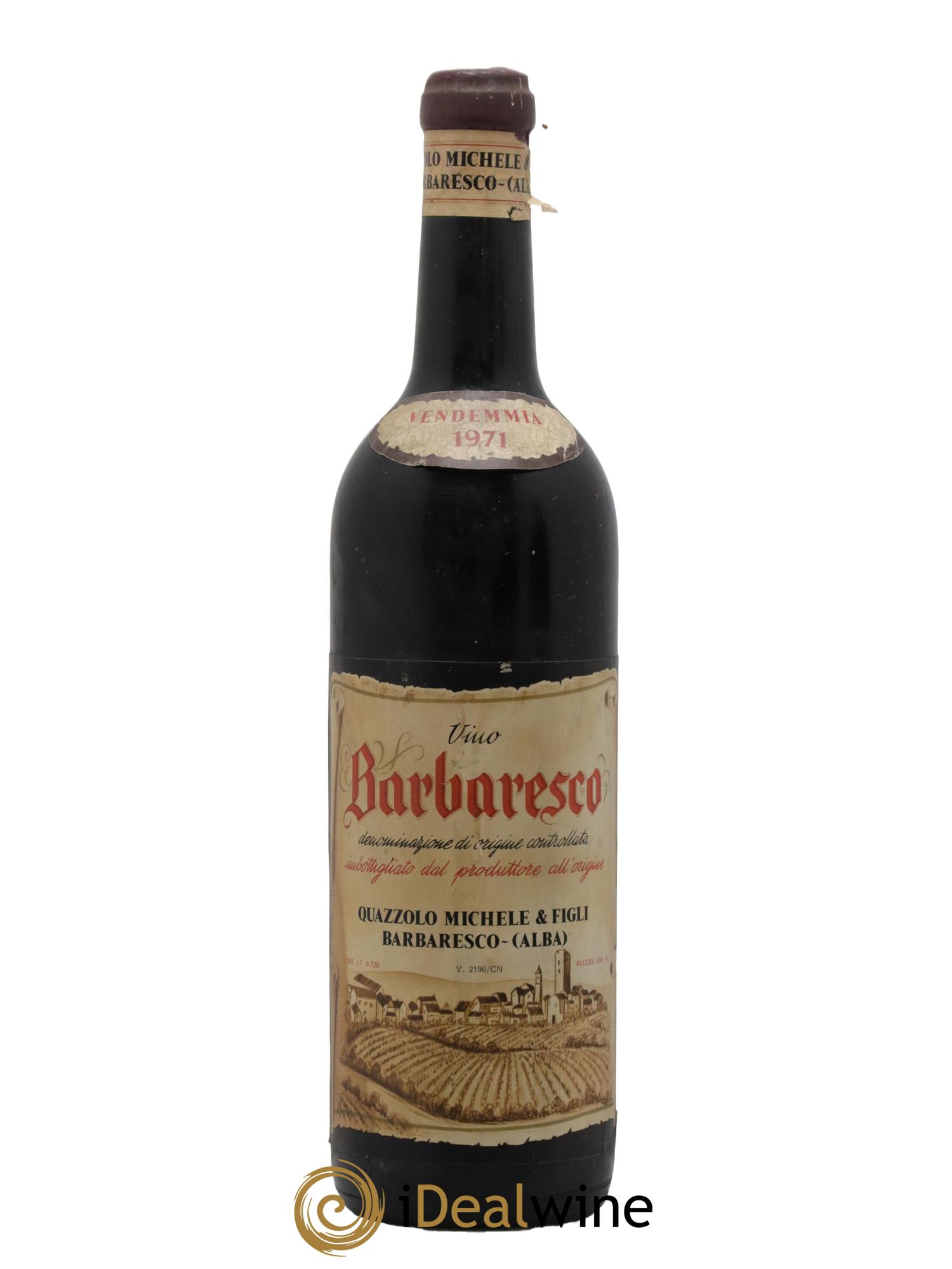 Barbaresco DOCG Quazzolo 1971 - Lot de 1 bouteille - 0
