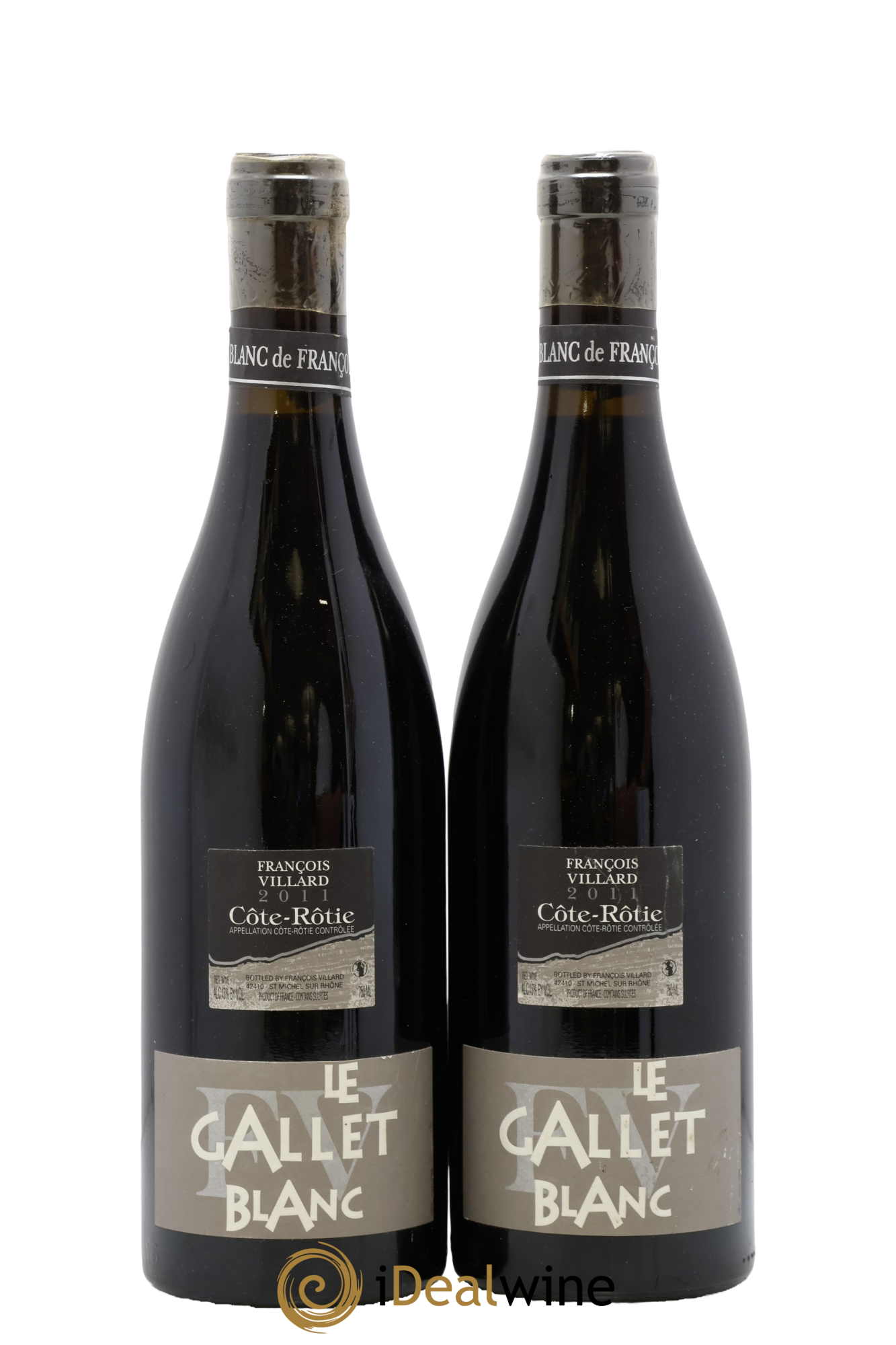 Côte-Rôtie Le Gallet Blanc François Villard 2011 - Posten von 2 Flaschen - 0