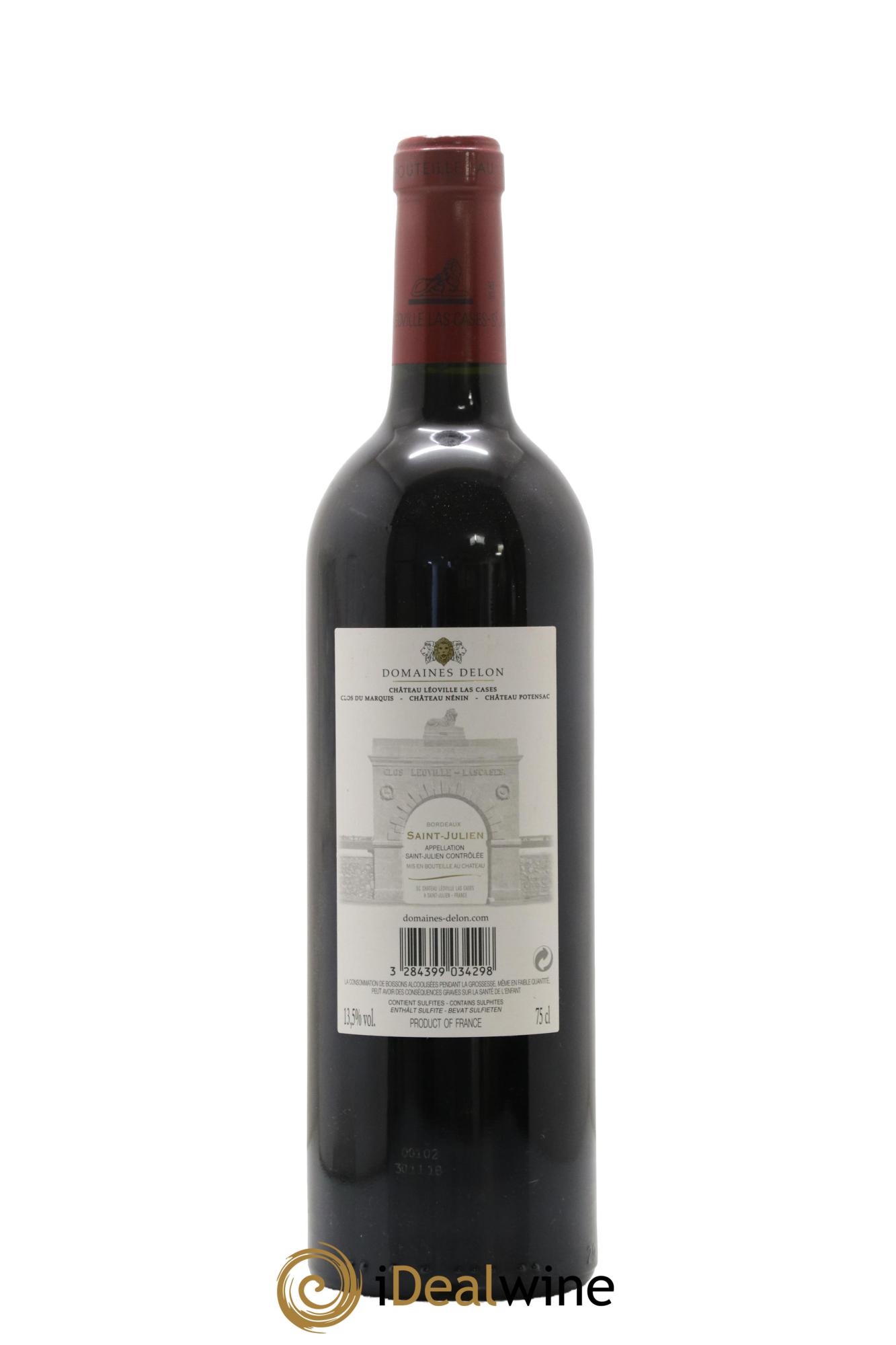 Château Léoville Las Cases 2ème Grand Cru Classé 2016 - Lot of 1 bottle - 1