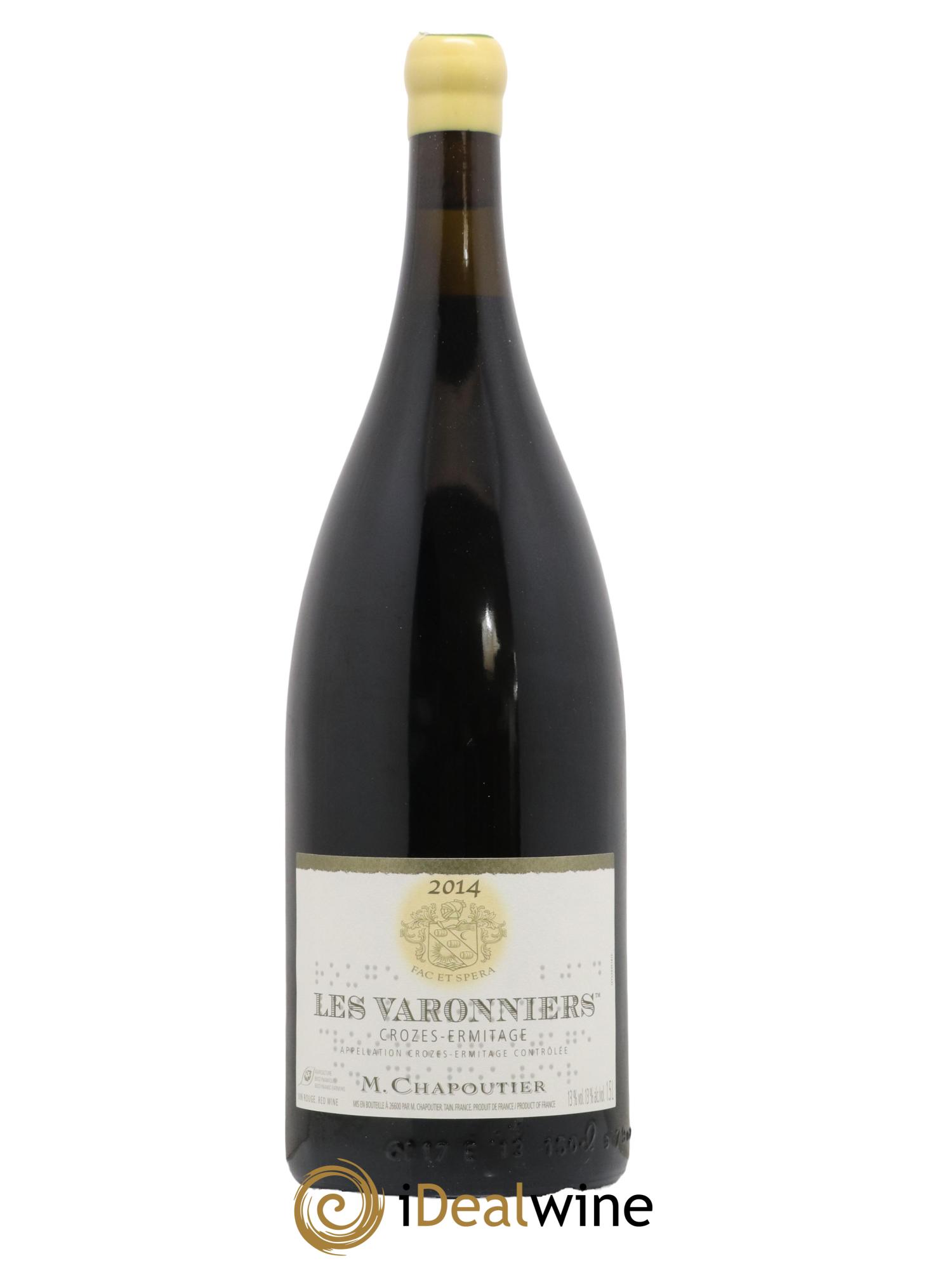 Crozes-Hermitage Les Varonniers Chapoutier 2014 - Lot de 1 magnum - 0