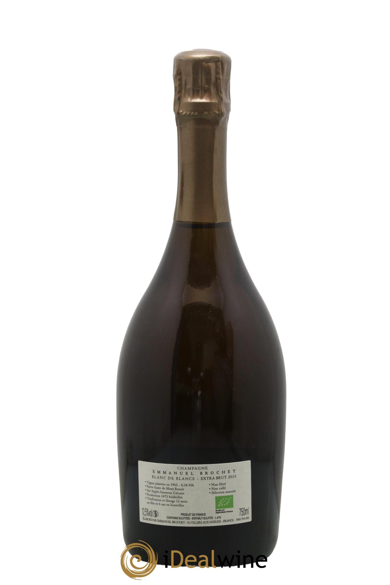Blanc de Blancs Extra-Brut Les Hauts Chardonnays Emmanuel Brochet Les Hauts Chardonnay Brochet Emmanuel 2015 - Lotto di 1 bottiglia - 1