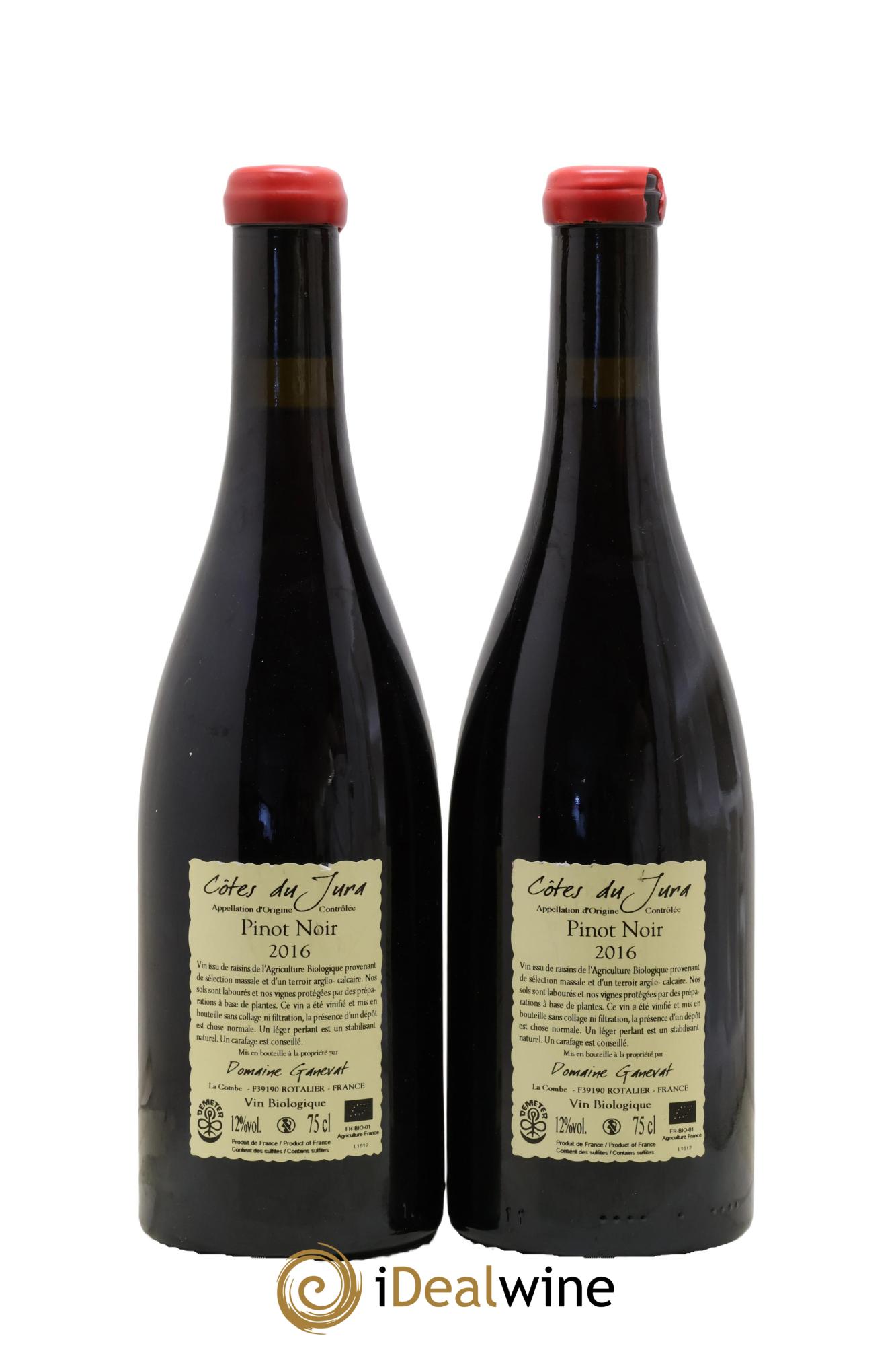 Côtes du Jura Cuvée Julien Jean-François Ganevat (Domaine) 2016 - Lot de 2 bouteilles - 1