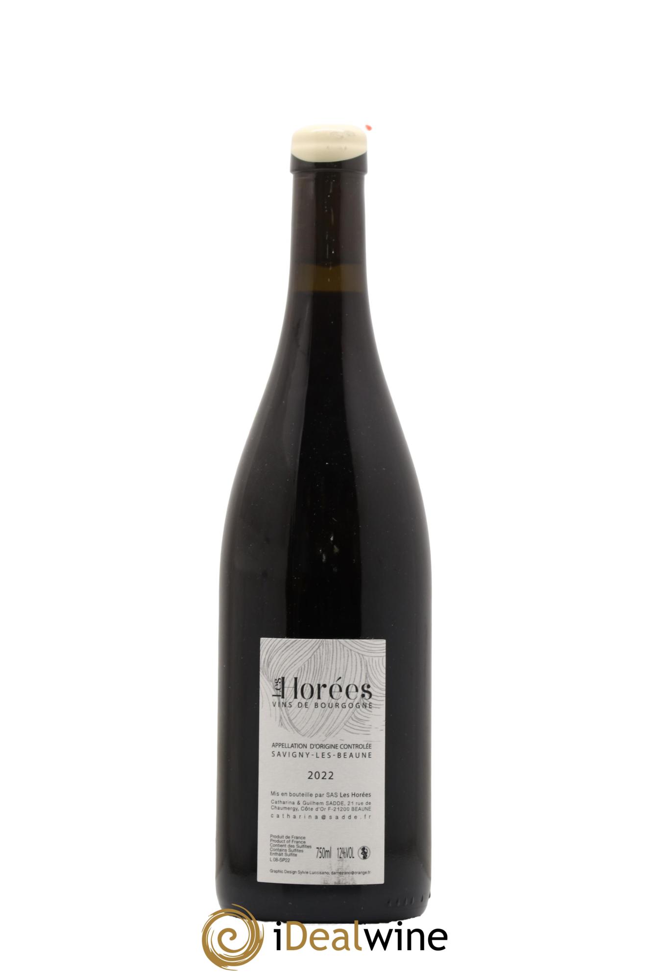 Savigny-lès-Beaune Les Plaisirs et les jours Les Horées 2022 - Lot de 1 bouteille - 1