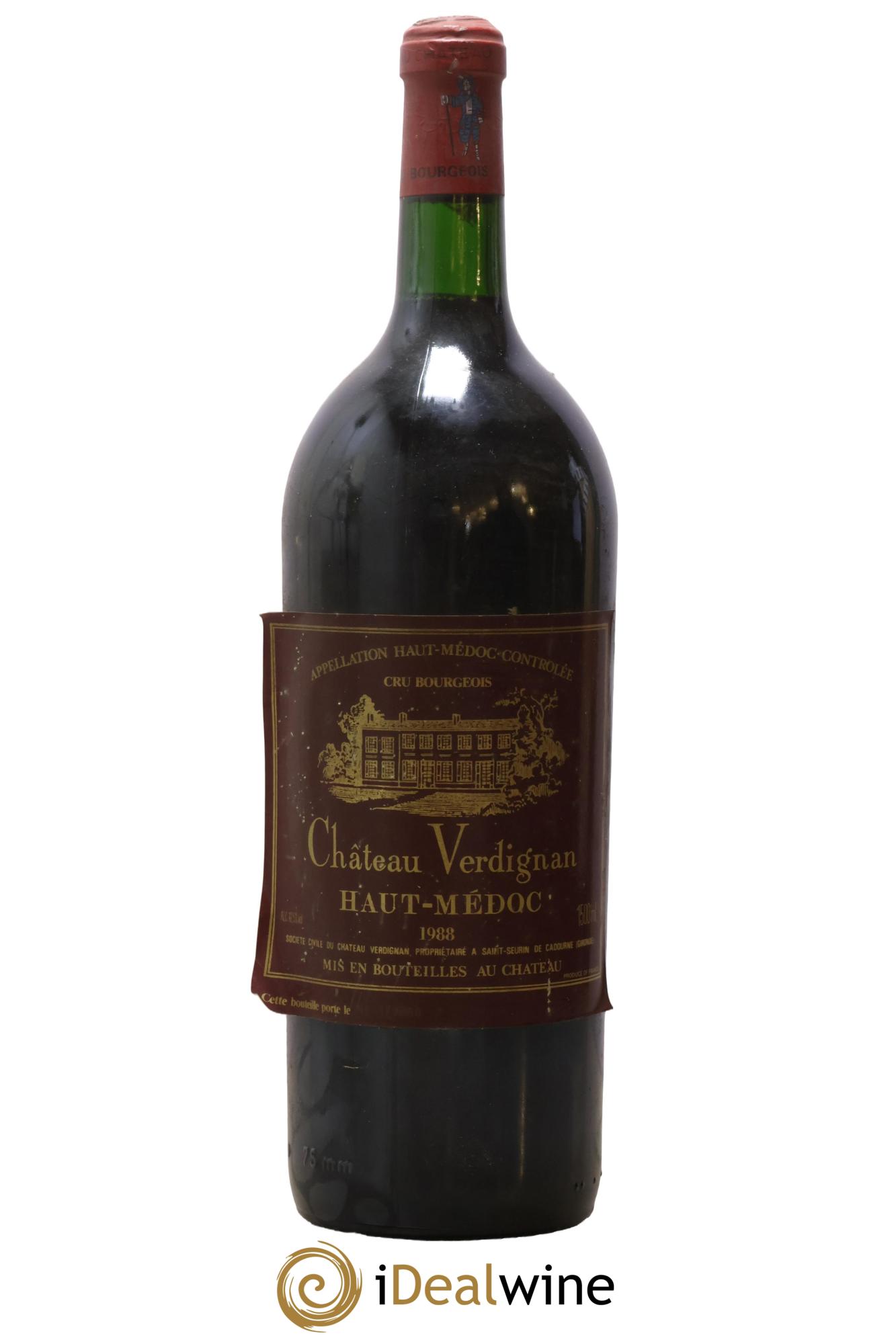 Château Verdignan Cru Bourgeois 1988 - Lot de 1 magnum - 0