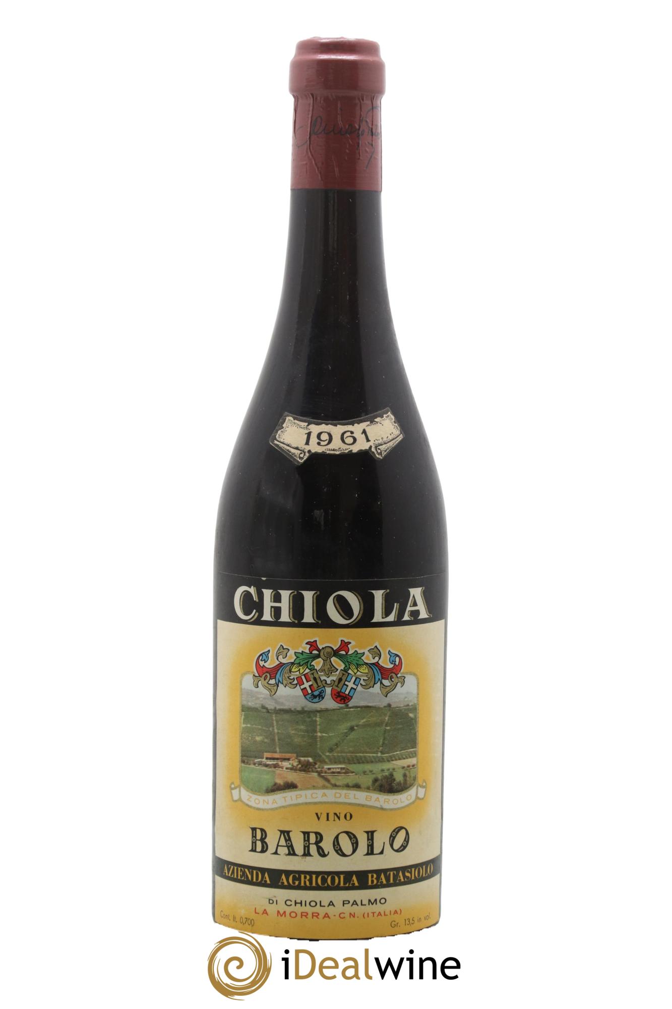 Barolo Chiola 1961 - Lot de 1 bouteille - 0
