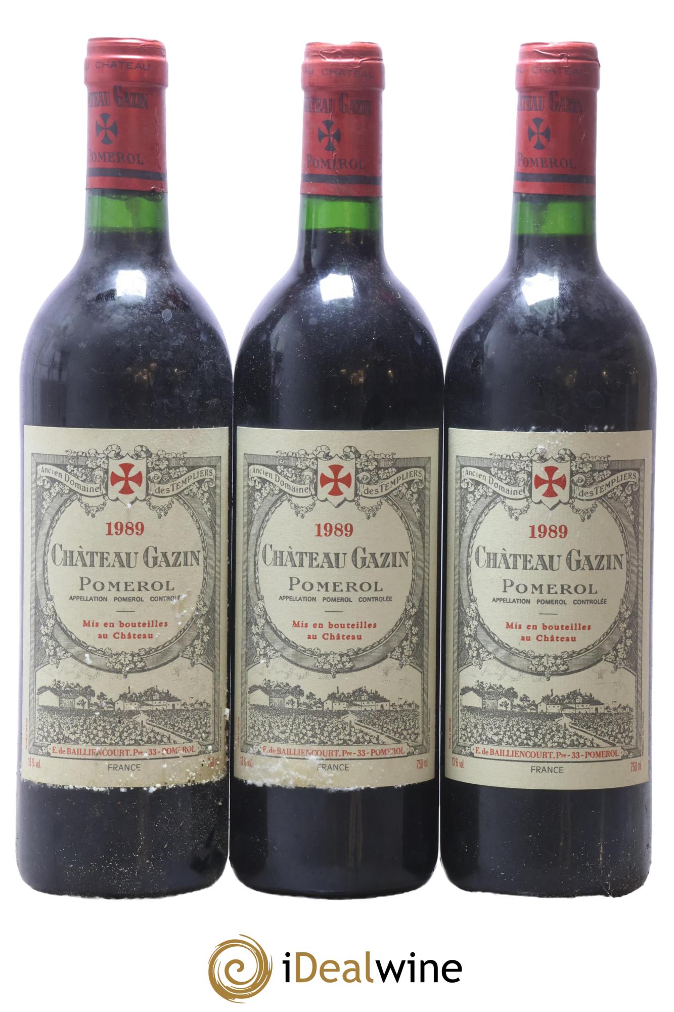 Château Gazin 1989 - Posten von 3 Flaschen - 0