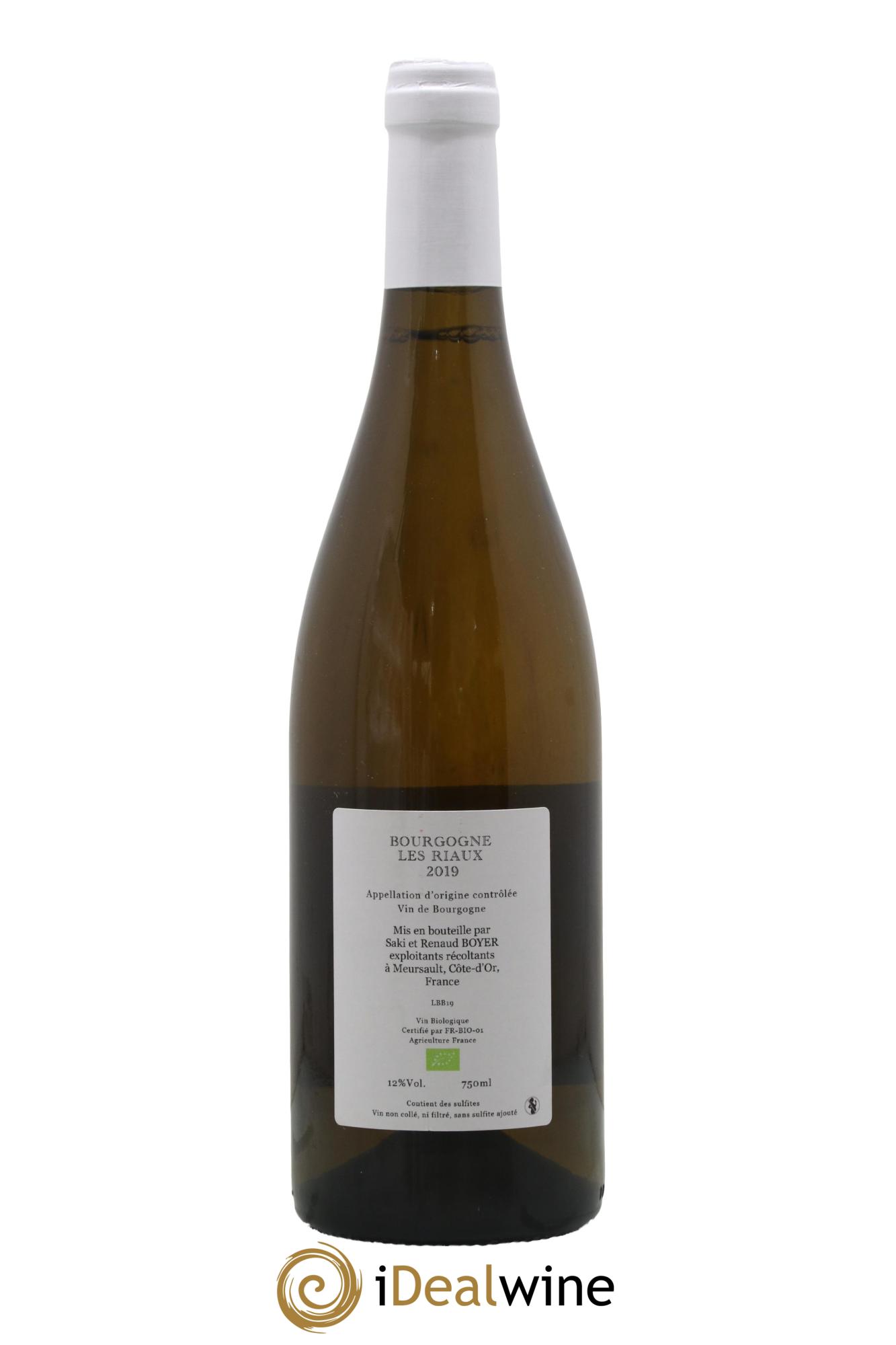 Bourgogne Les Riaux Renaud Boyer 2019 - Posten von 1 Flasche - 1