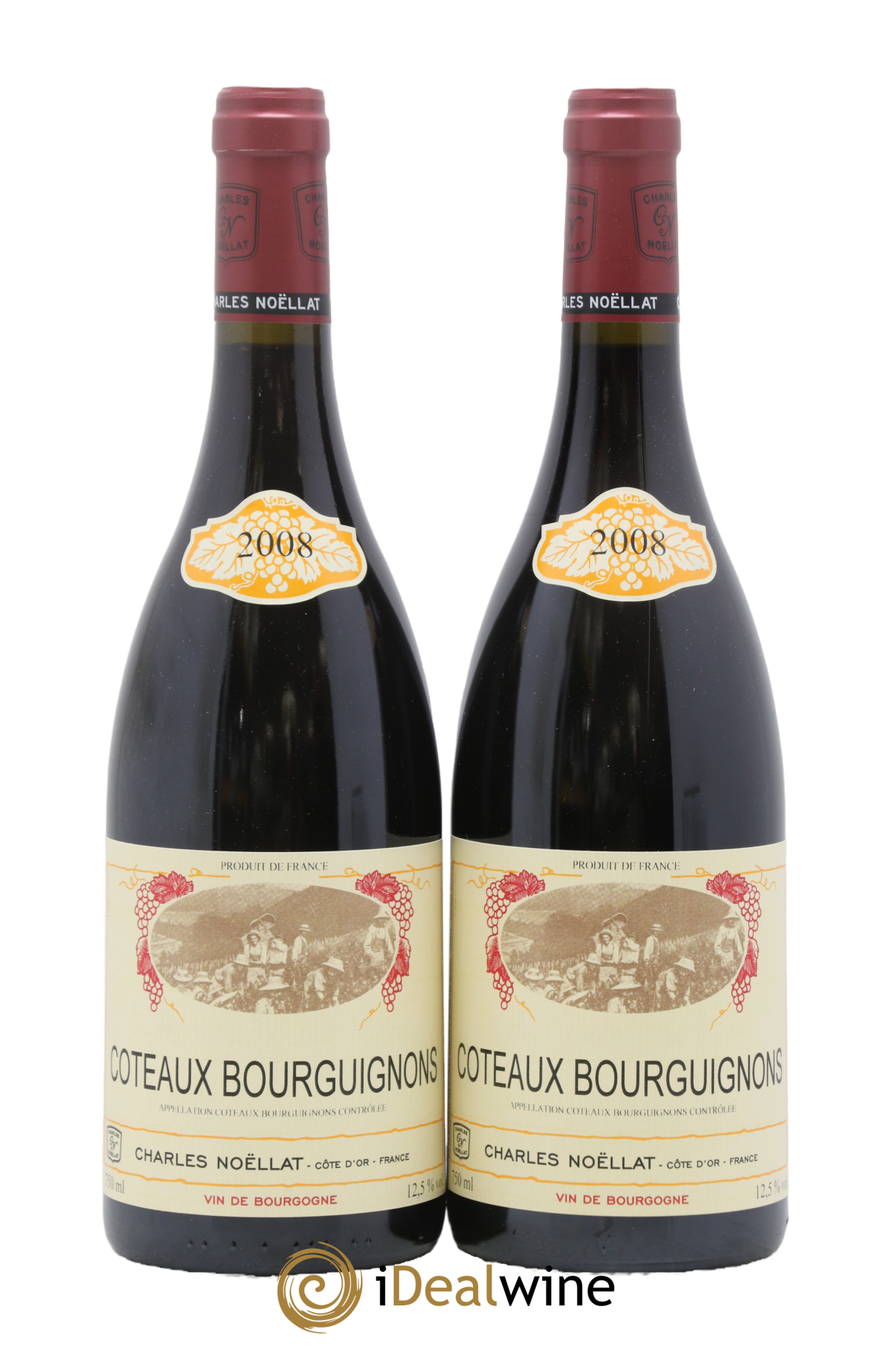 Coteaux Bourguignons Charles Noëllat 2008 - Lot de 2 bouteilles - 0