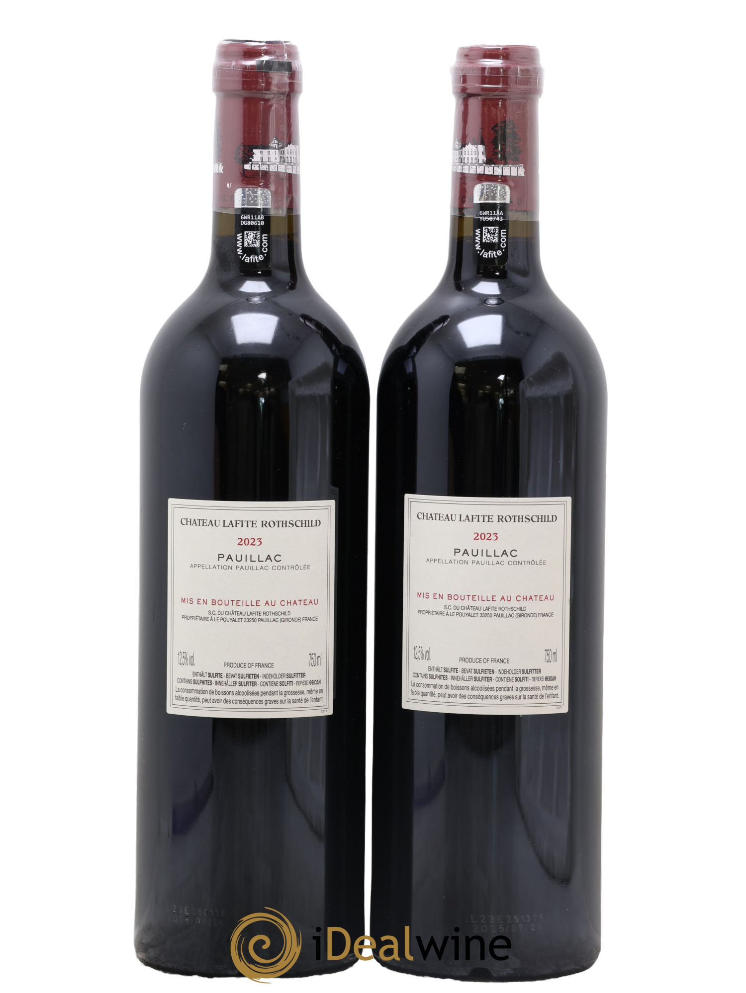 Château Lafite Rothschild 1er Grand Cru Classé 2023 - Posten von 2 Flaschen - 1