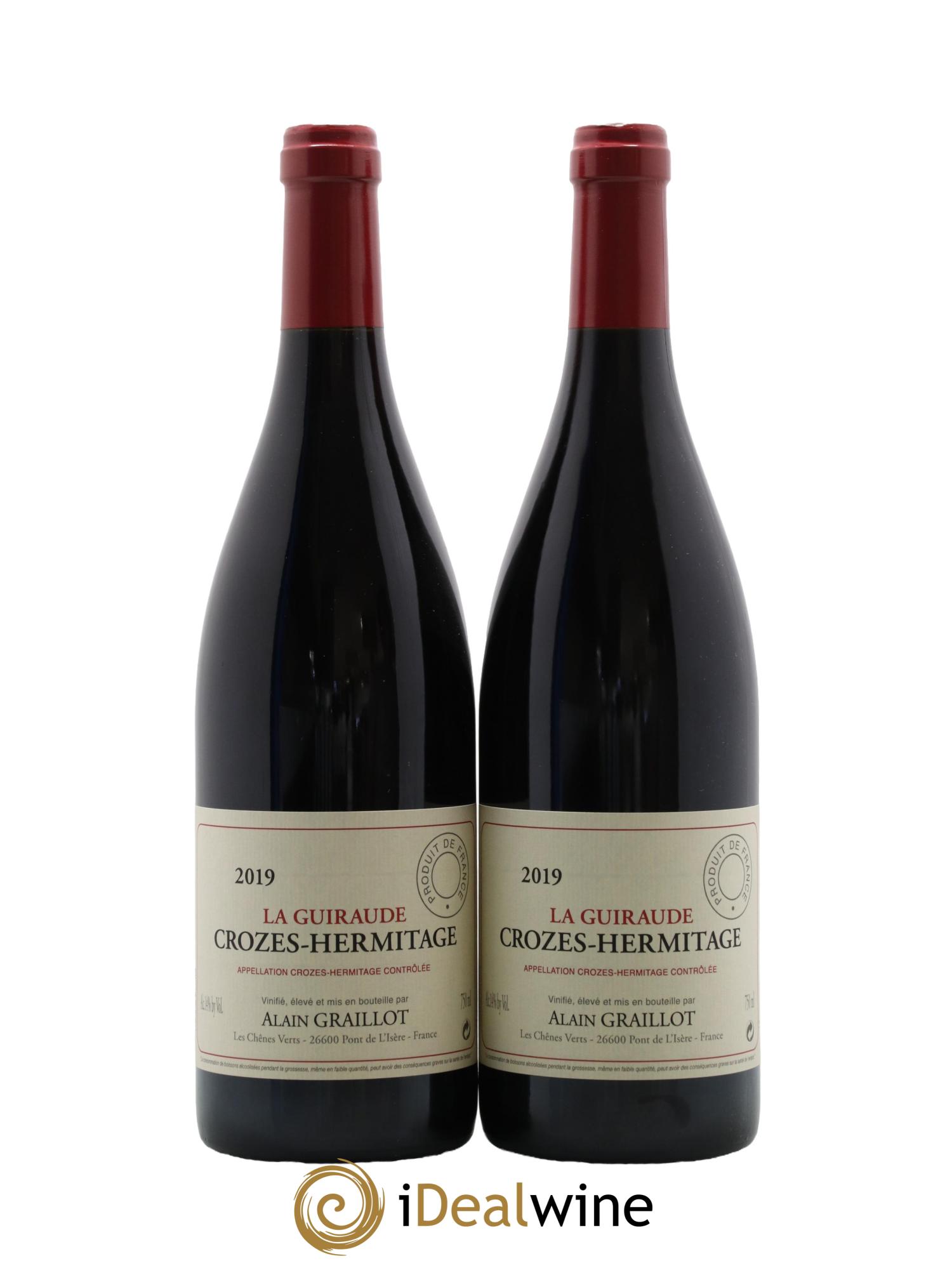 Crozes-Hermitage La Guiraude Domaine Graillot 2019 - Lot de 2 bouteilles - 0