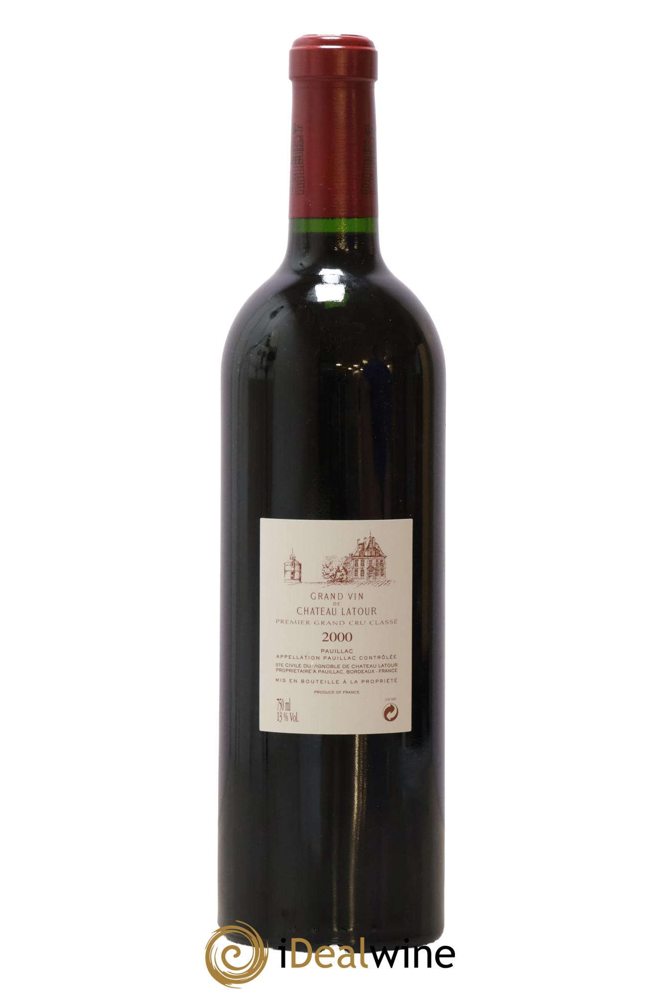 Château Latour 1er Grand Cru Classé 2000 - Lot de 1 bouteille - 1