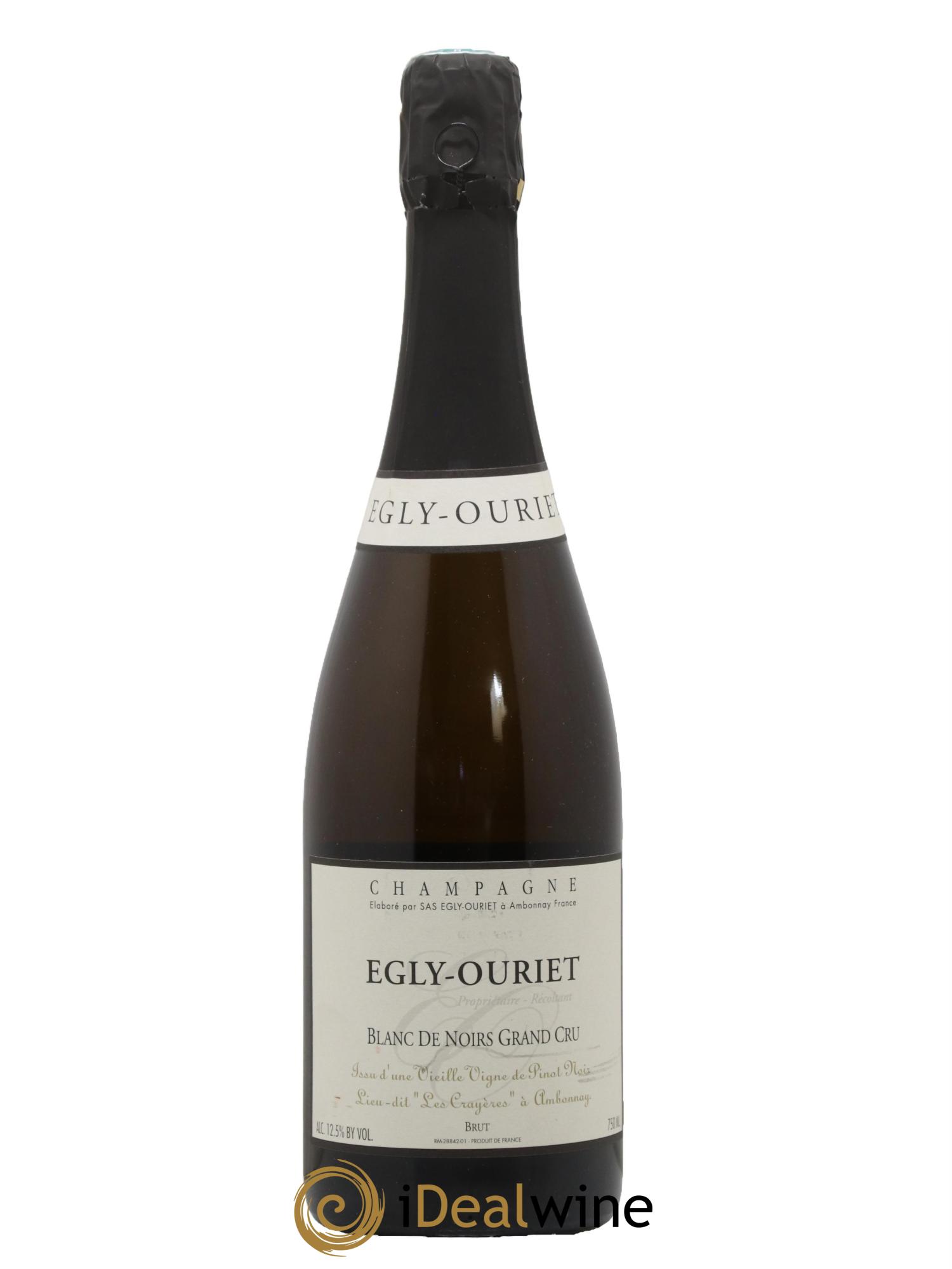 Blanc de Noirs Les Crayères Vieilles vignes Egly-Ouriet - Lot de 1 bouteille - 0