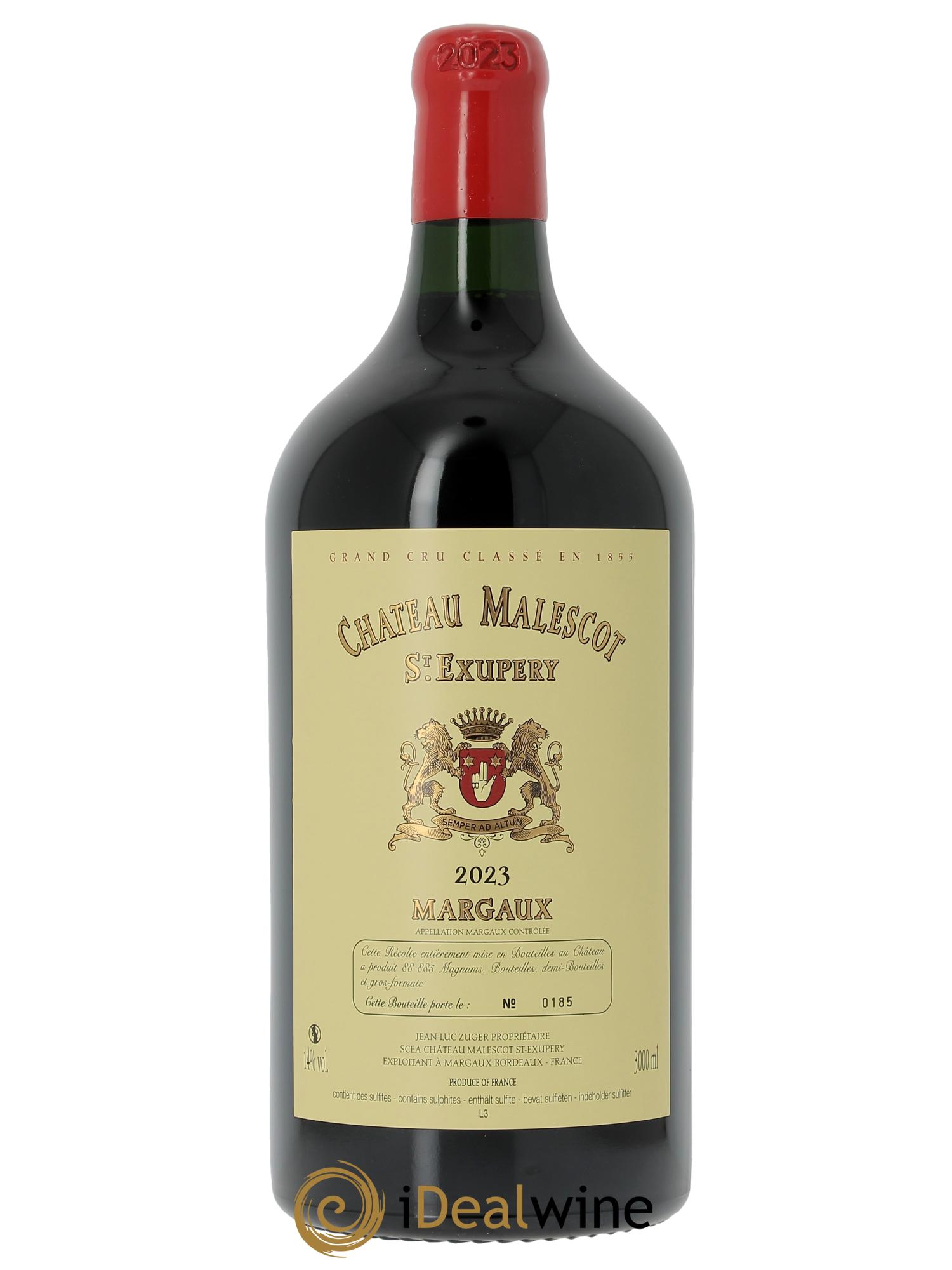 Château Malescot Saint-Exupéry 3ème Grand Cru Classé  2023 - Lotto di 1 jéroboam - 1