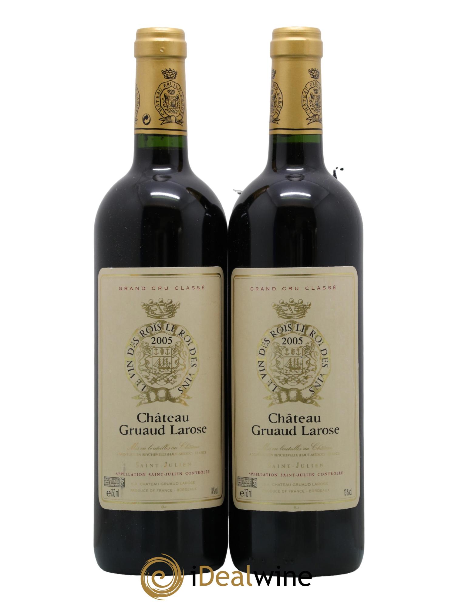 Château Gruaud Larose 2ème Grand Cru Classé 2005 - Lot de 2 bouteilles - 0