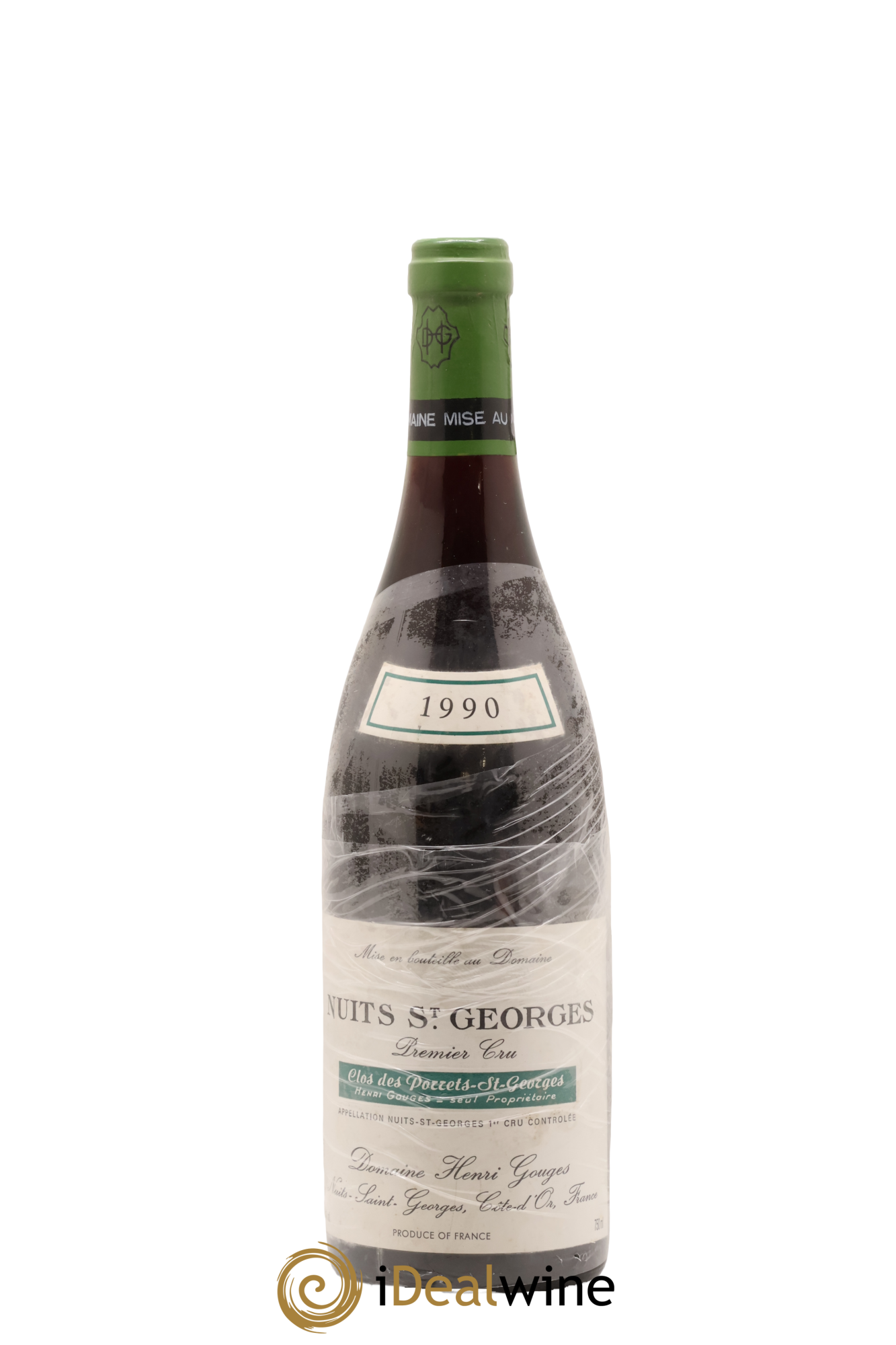 Nuits-Saint-Georges 1er Cru Clos des Porrets St Georges Henri Gouges 1990 - Lot de 1 bouteille - 0