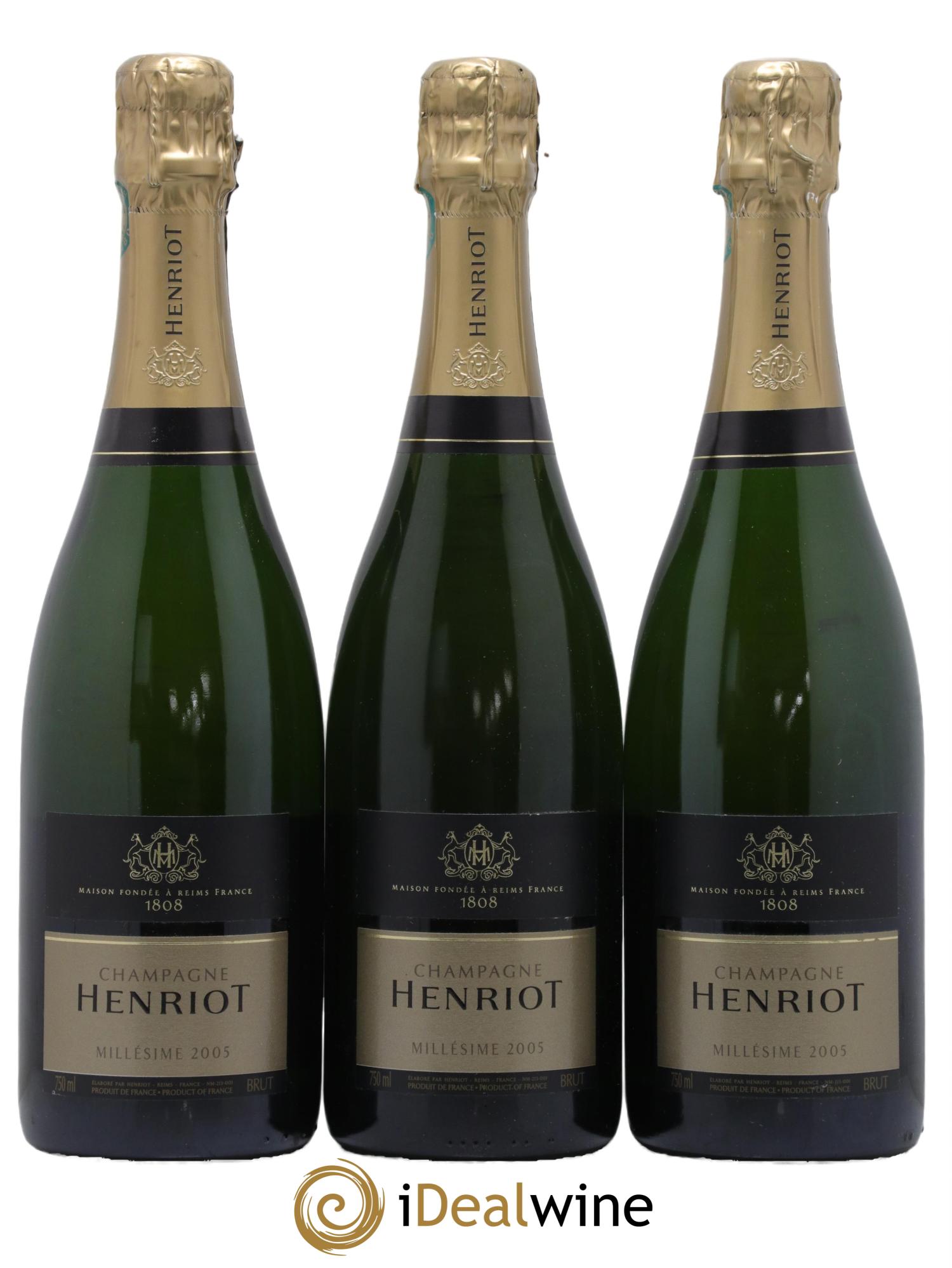 Brut Millésimé Henriot 2005 - Lot de 3 bouteilles - 0