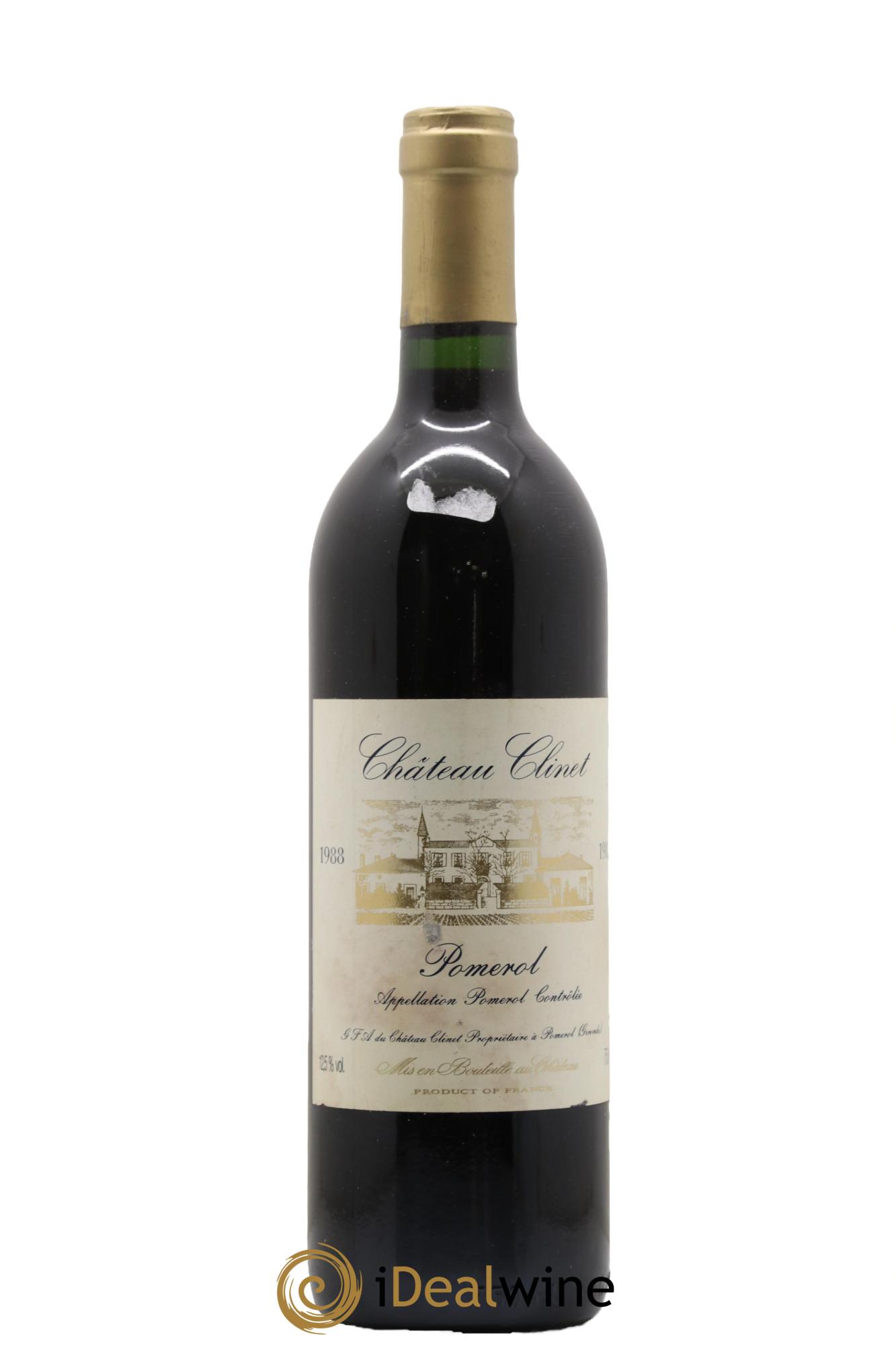 Château Clinet 1988 - Lot de 1 bouteille - 0