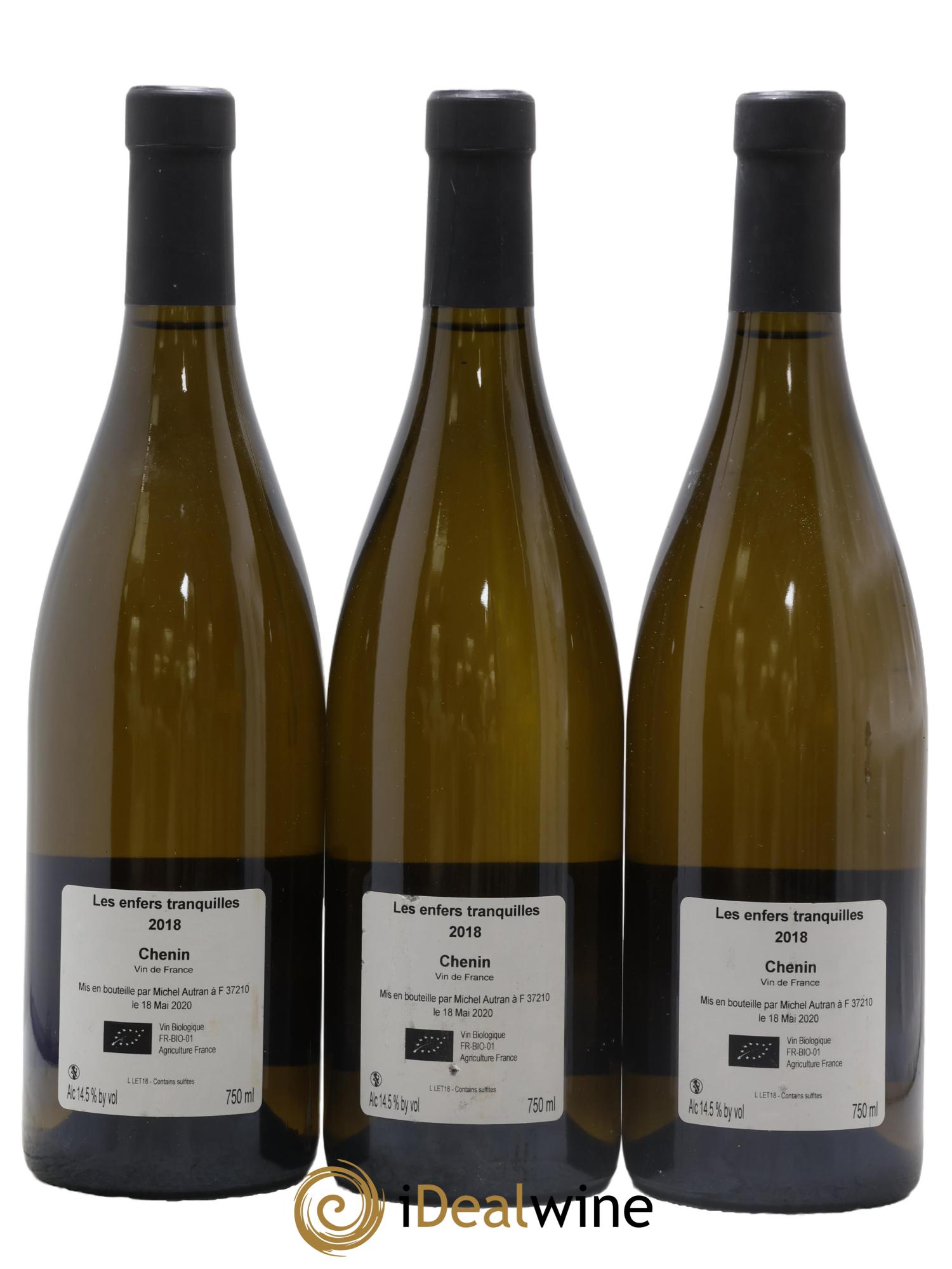 Vin de France Les Enfers Tranquilles Michel Autran 2018 - Lotto di 3 bottiglie - 1