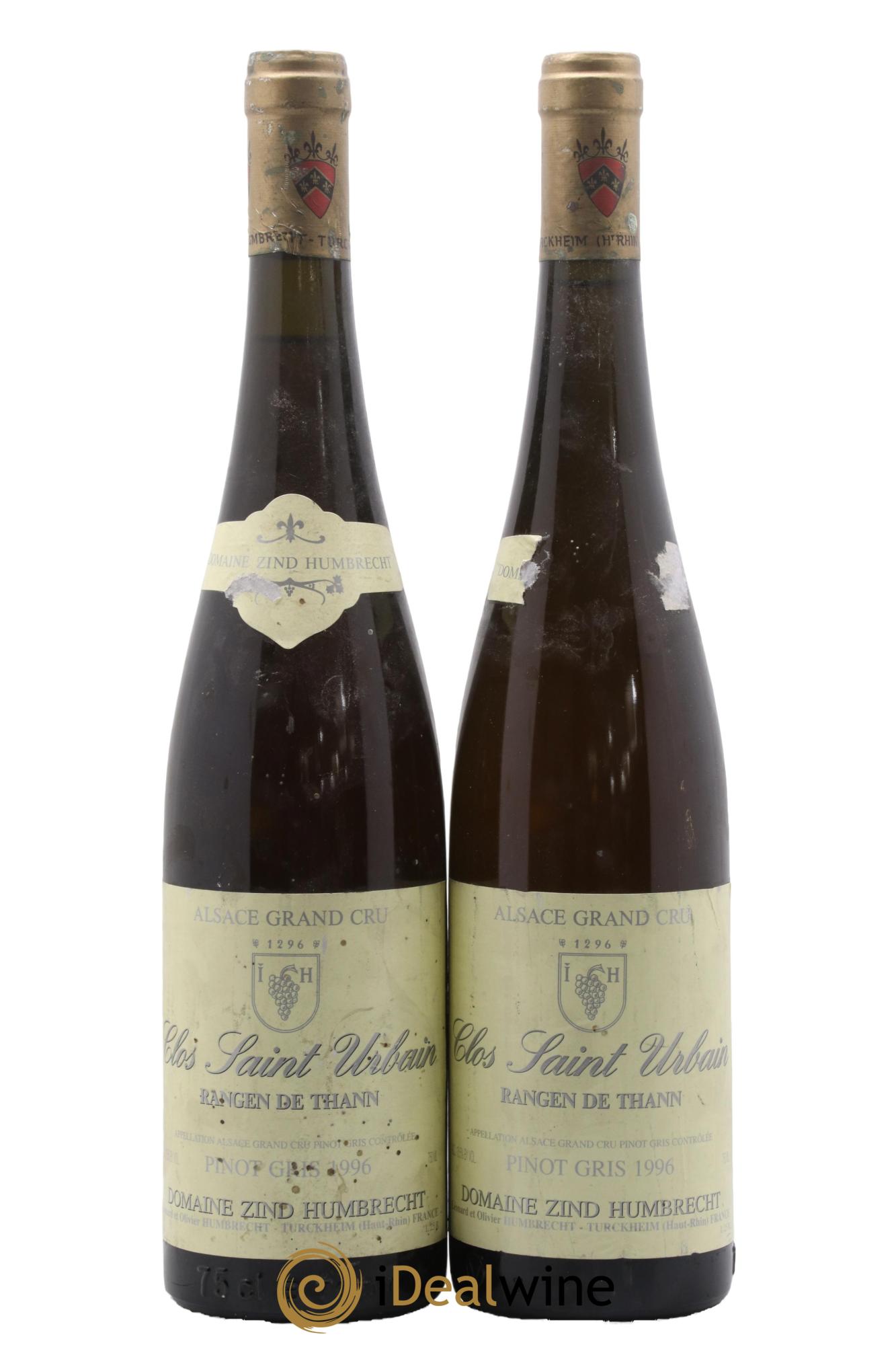 Alsace Pinot Gris Grand Cru Rangen de Thann Clos Saint-Urbain Zind-Humbrecht (Domaine) 1996 - Posten von 2 Flaschen - 0