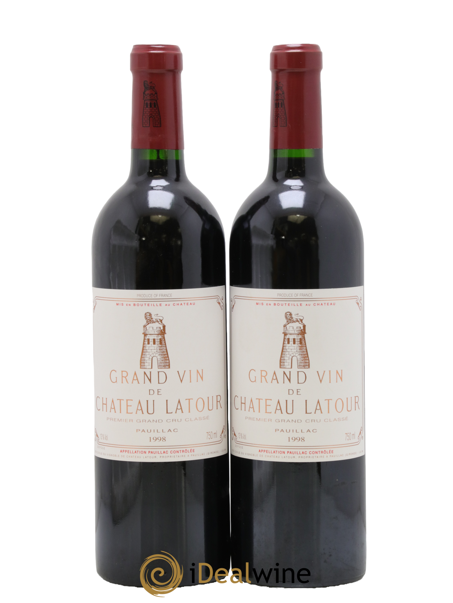 Château Latour 1er Grand Cru Classé 1998 - Lot of 2 bottles - 0