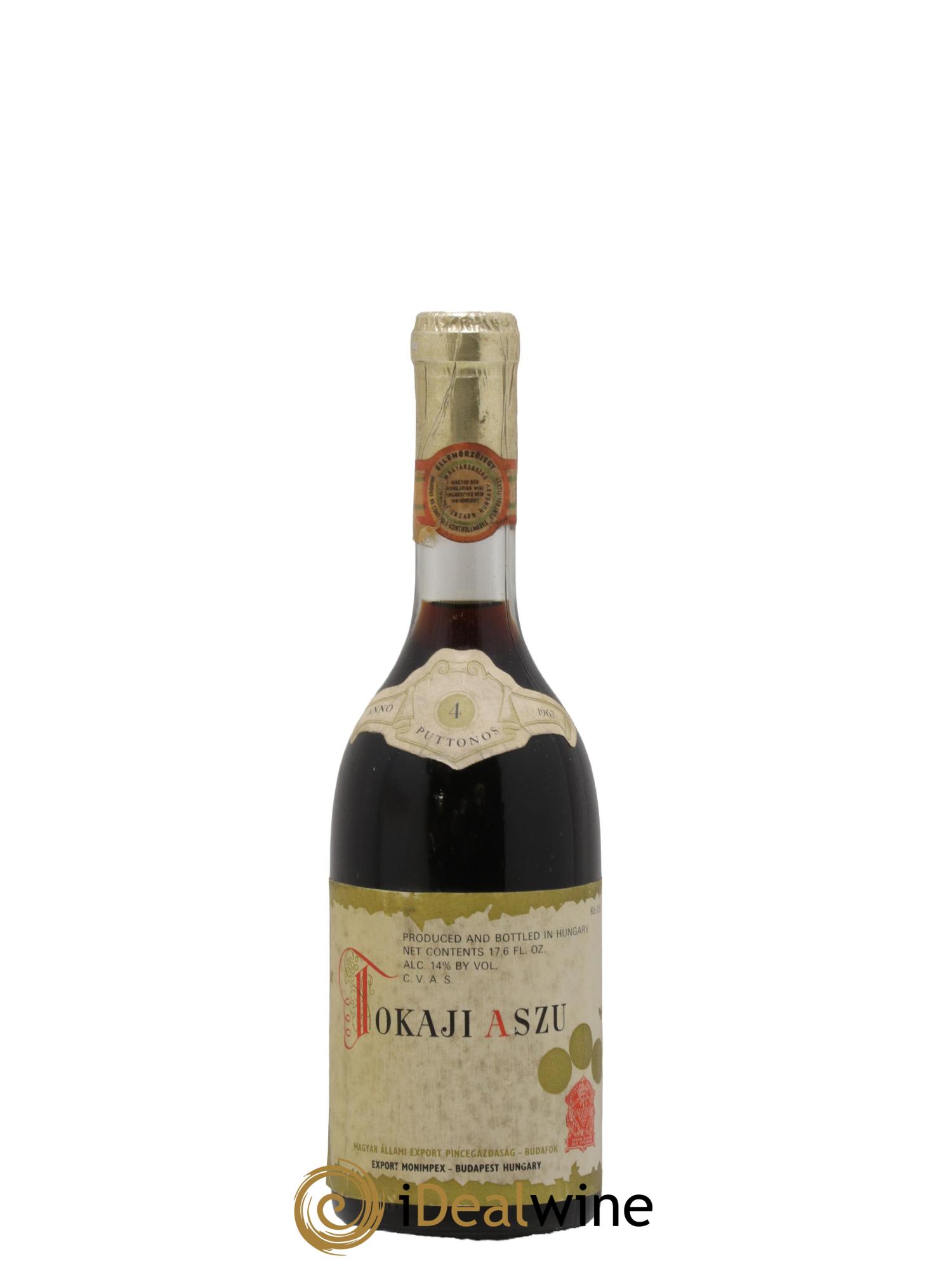 Tokaji Aszu 4 Puttonyos Monimpex 1967 - Lot de 1 format 50cl - 0