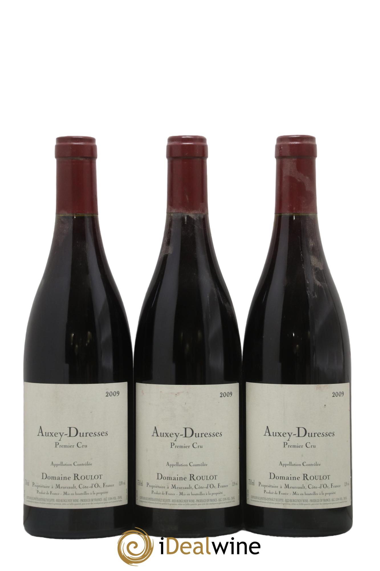 Auxey-Duresses 1er Cru Roulot (Domaine) 2009 - Lot de 3 bouteilles - 0