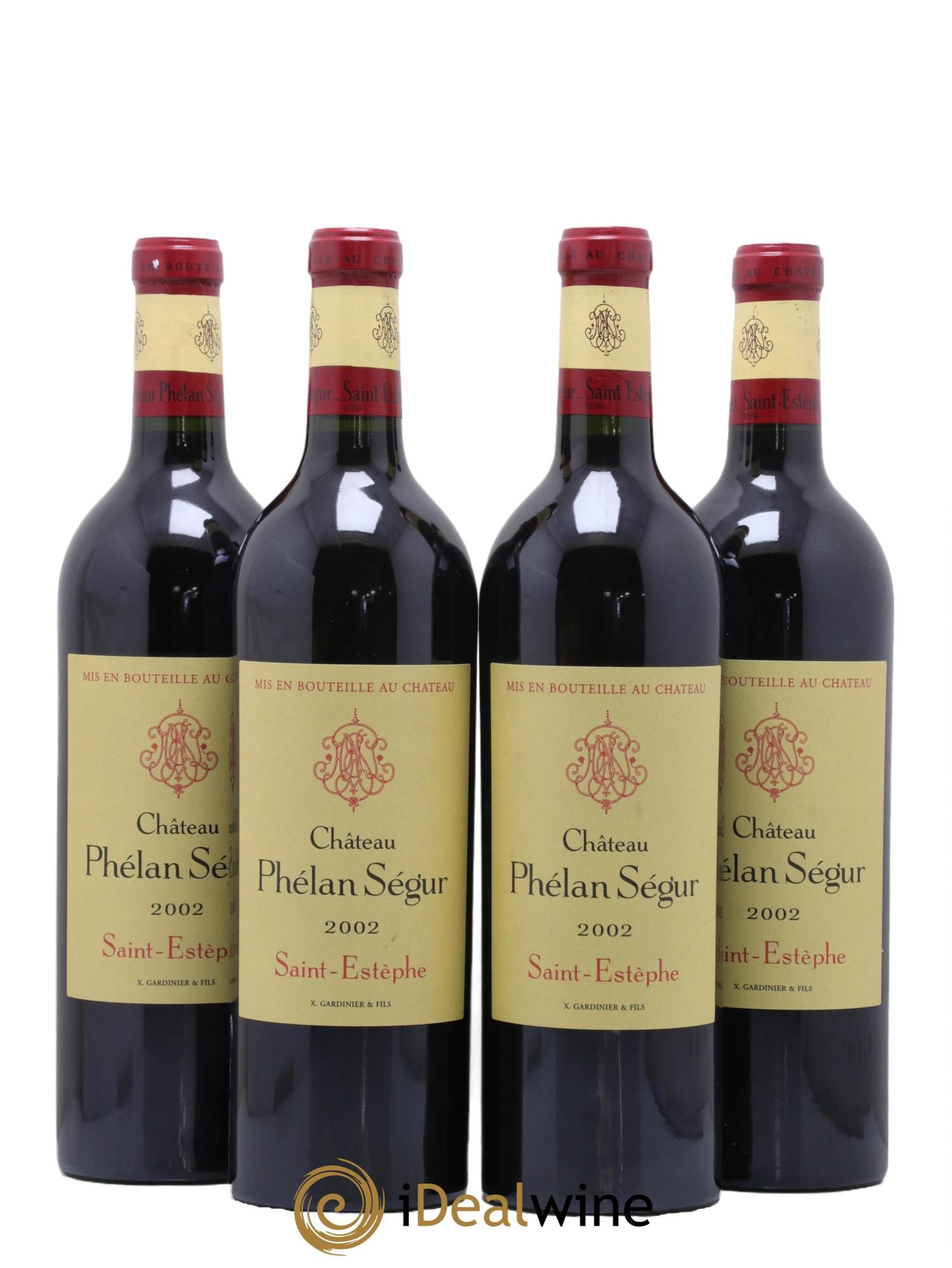Château Phélan Ségur 2002 - Lot de 4 bouteilles - 0