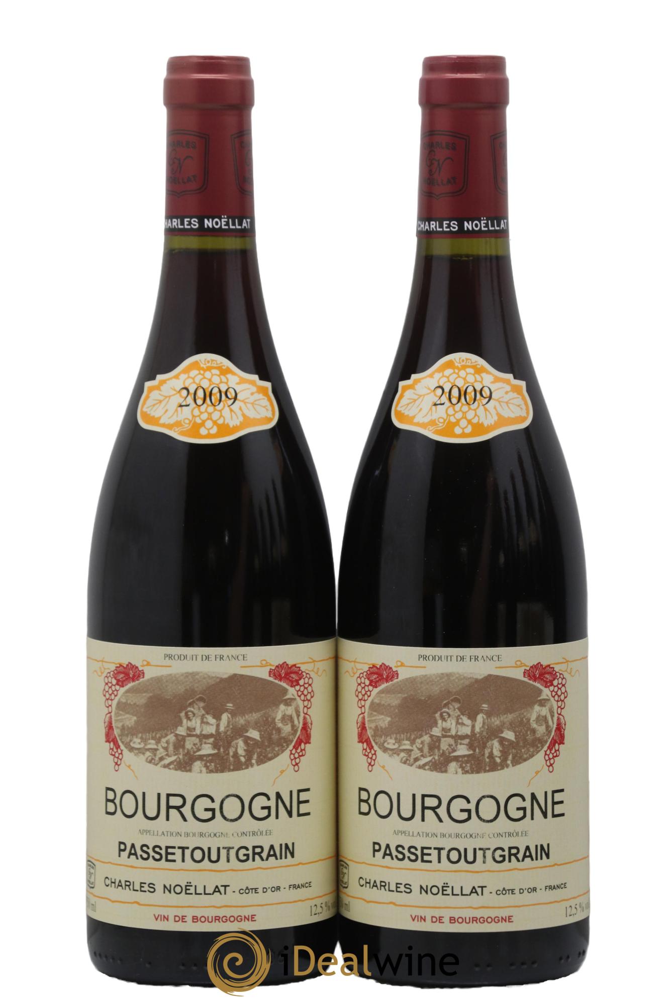 Bourgogne Passetoutgrain Charles Noëllat 2009 - Lot de 2 bouteilles - 0
