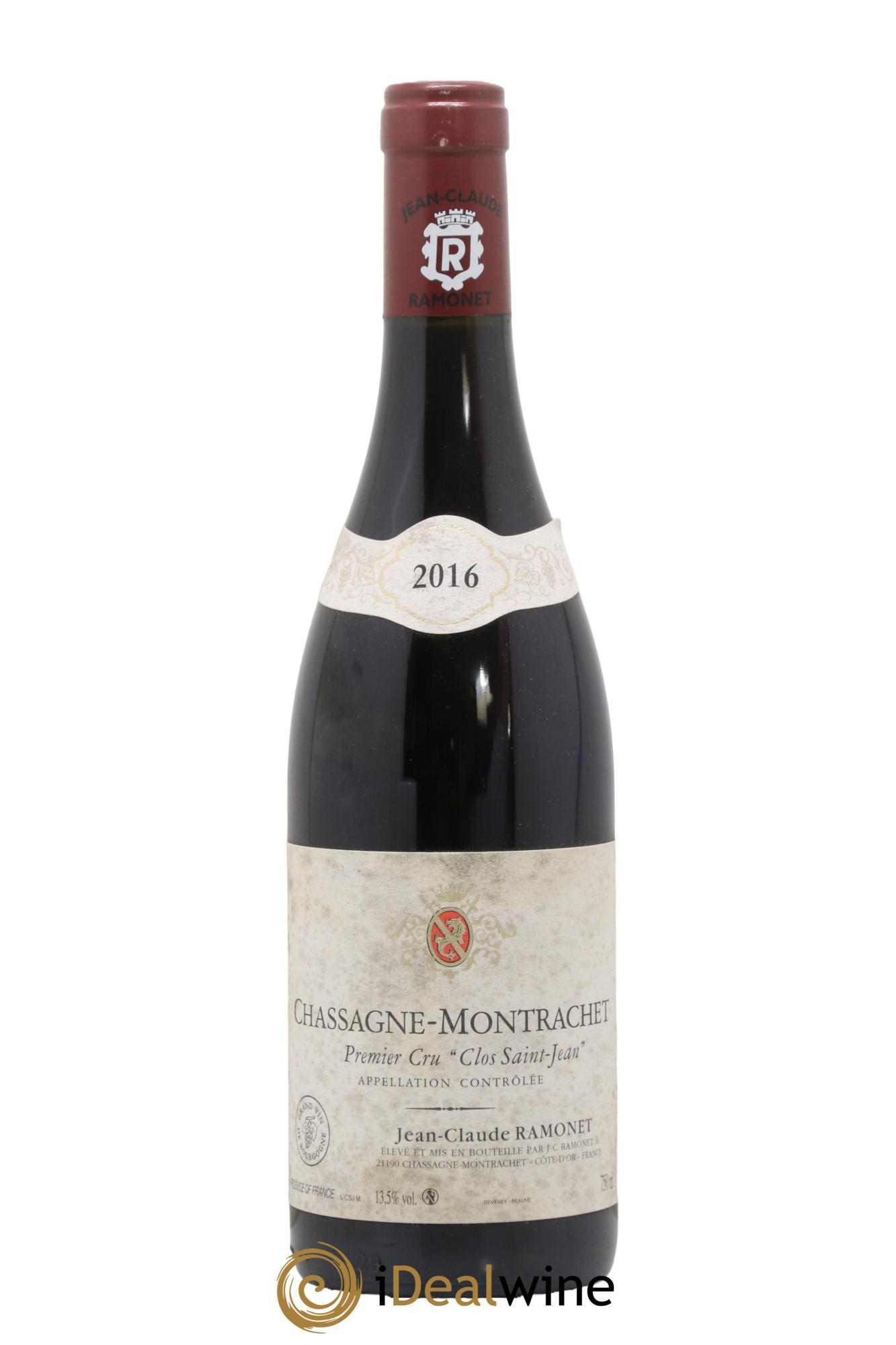 Chassagne-Montrachet 1er Cru Clos Saint-Jean Ramonet (Domaine) 2016 - Lot de 1 bouteille - 0