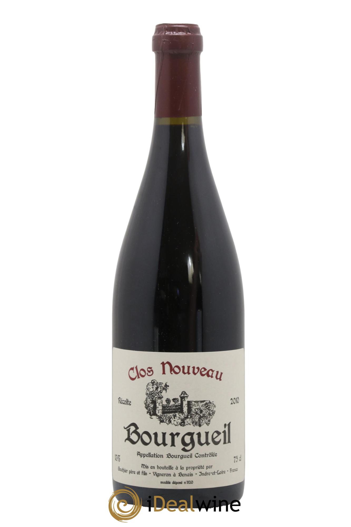 Bourgueil Clos Nouveau Domaine du Bel Air 2010 - Lot de 1 bouteille - 0