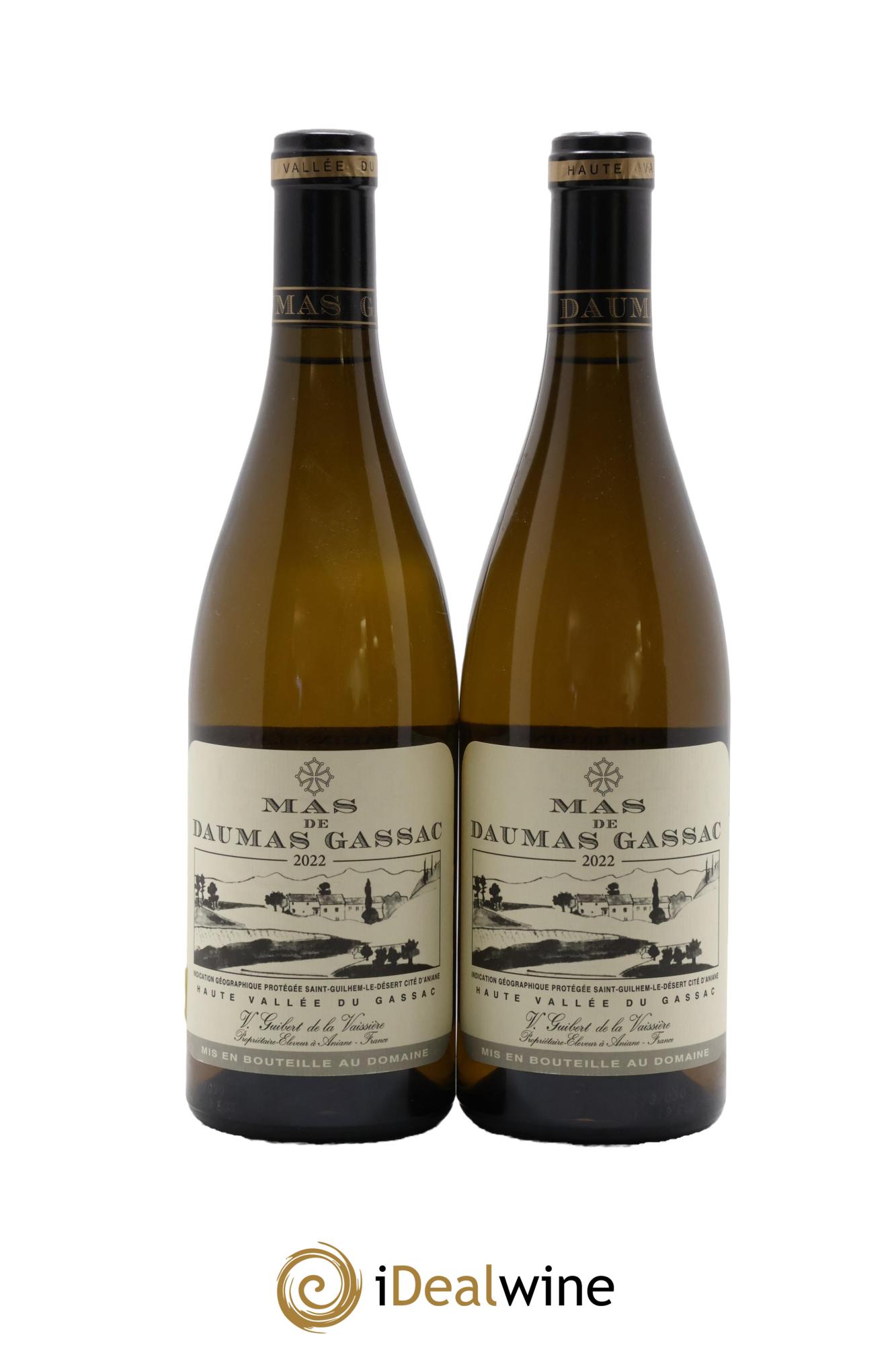 IGP St Guilhem-le-Désert - Cité d'Aniane Mas Daumas Gassac Famille Guibert de La Vaissière 2022 - Lot of 2 bottles - 0