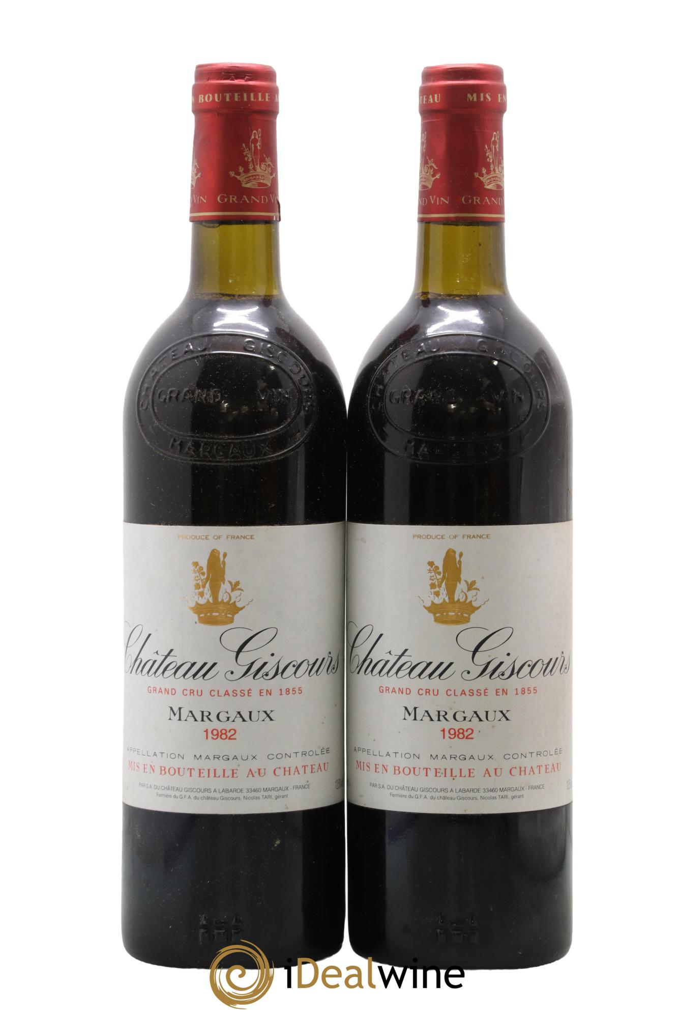 Château Giscours 3ème Grand Cru Classé 1982 - Lot of 2 bottles - 0