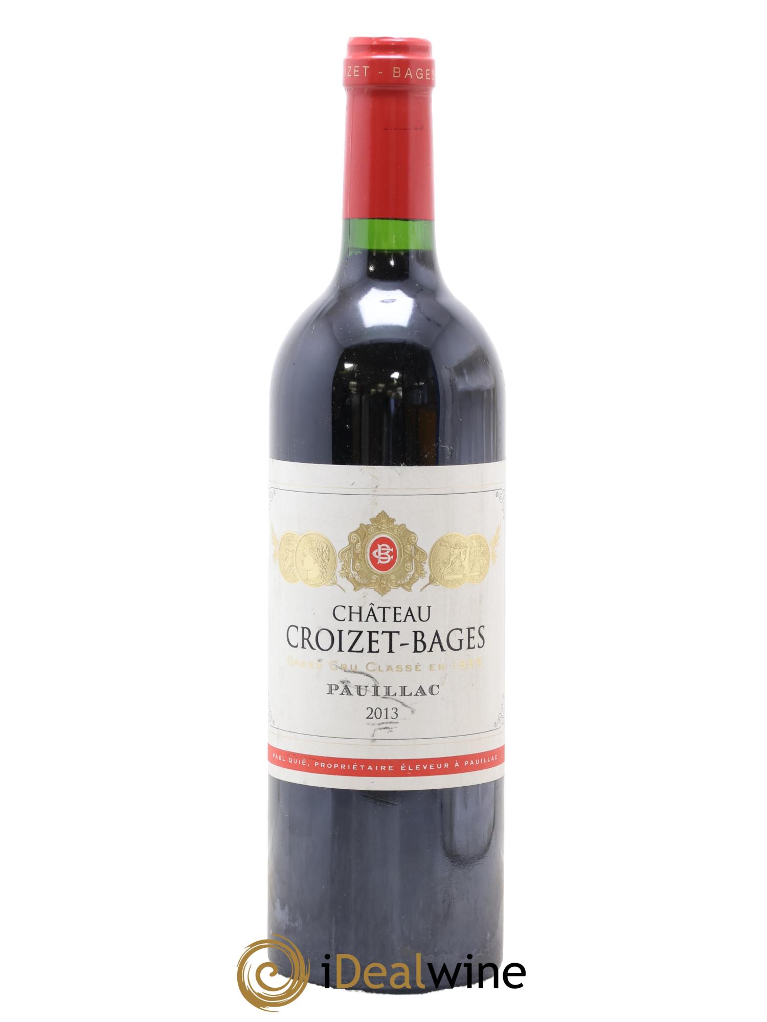 Château Croizet Bages 5ème Grand Cru Classé 2013 - Lot de 1 bouteille - 0