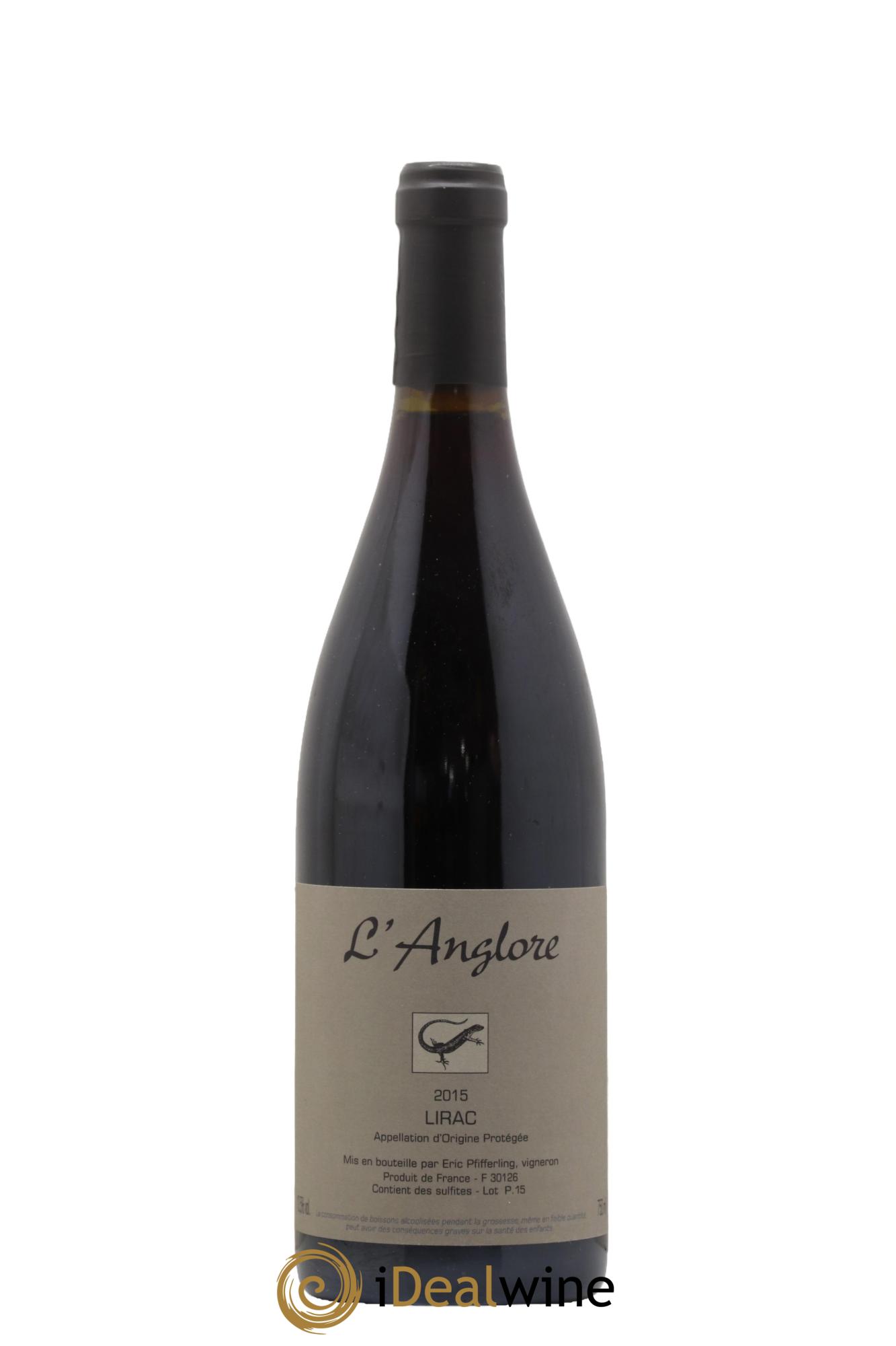 Lirac L'Anglore 2015 - Lot of 1 bottle - 0