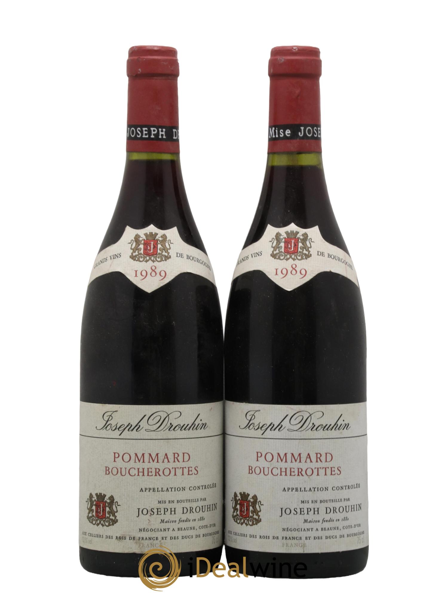 Pommard Boucherottes Domaine Bouchard 1989 - Lot de 2 bouteilles - 0
