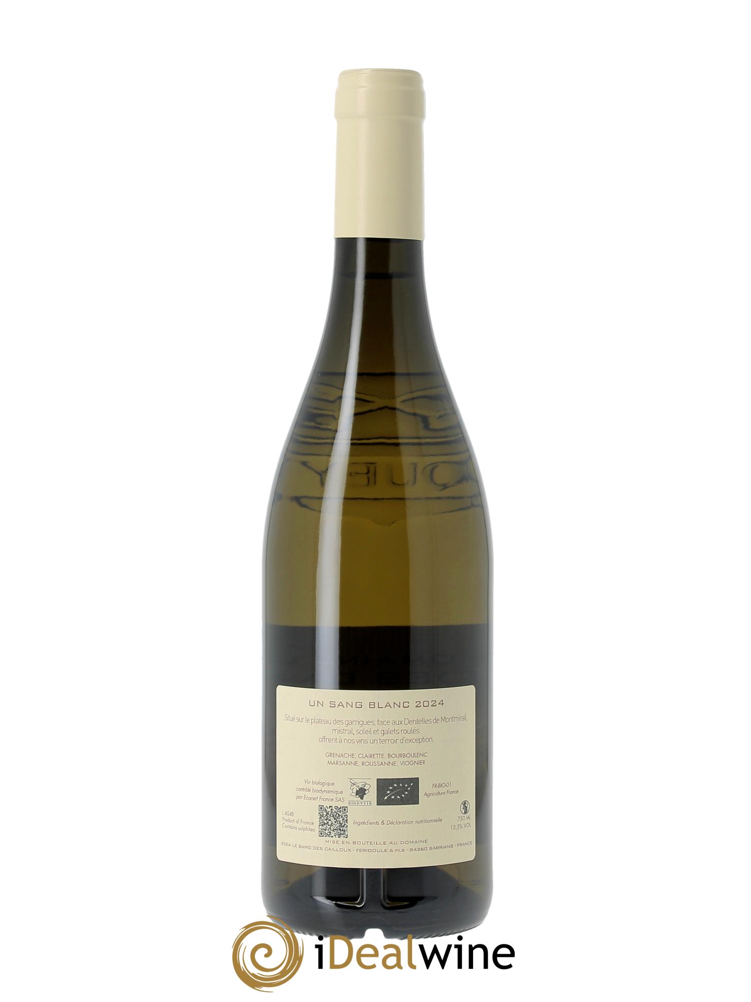 Vacqueyras Un Sang Blanc Le Sang des Cailloux  2024 - Lot of 1 bottle - 1