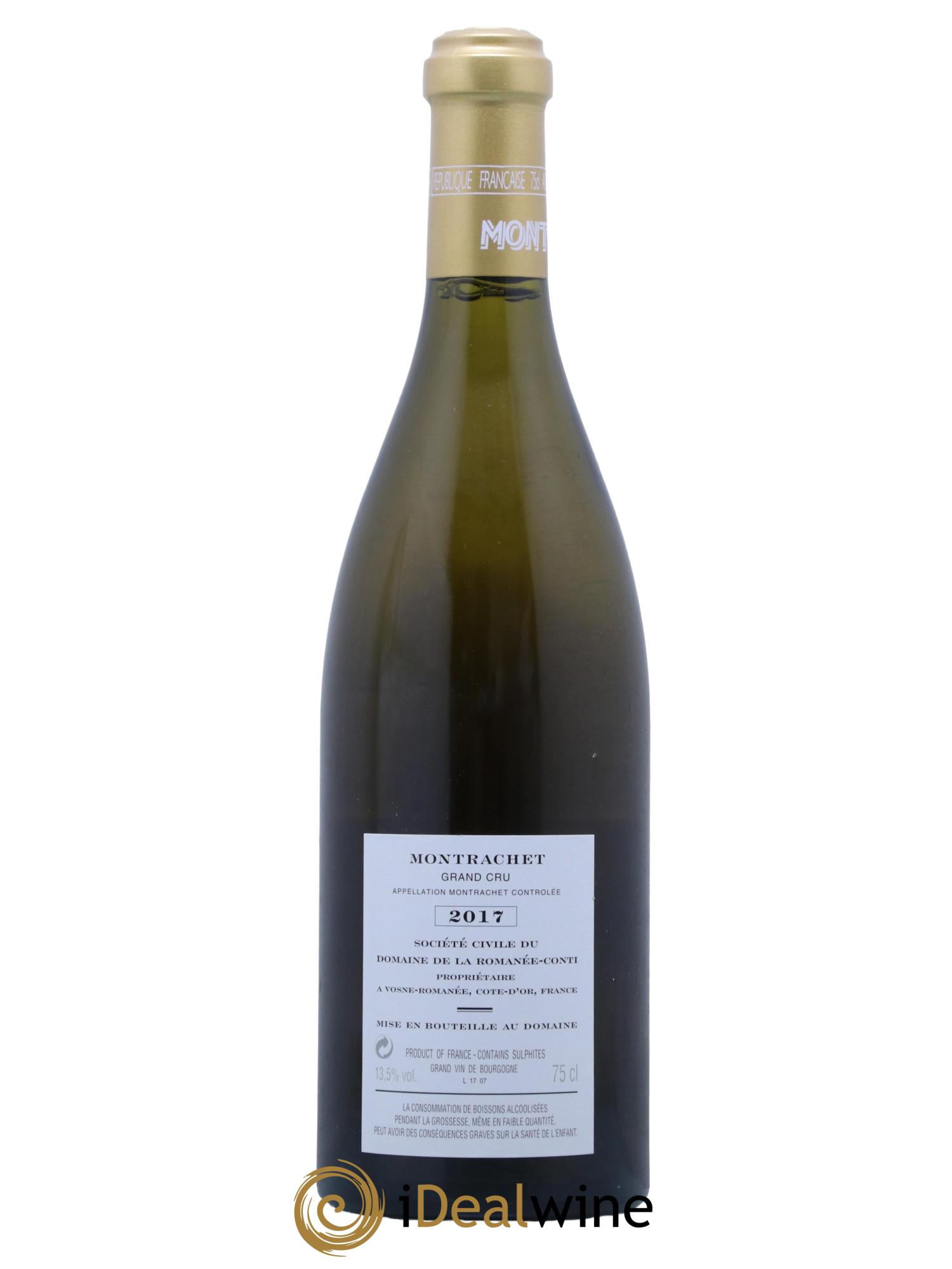 Montrachet Grand Cru Domaine de la Romanée-Conti  2017 - Posten von 1 Flasche - 1