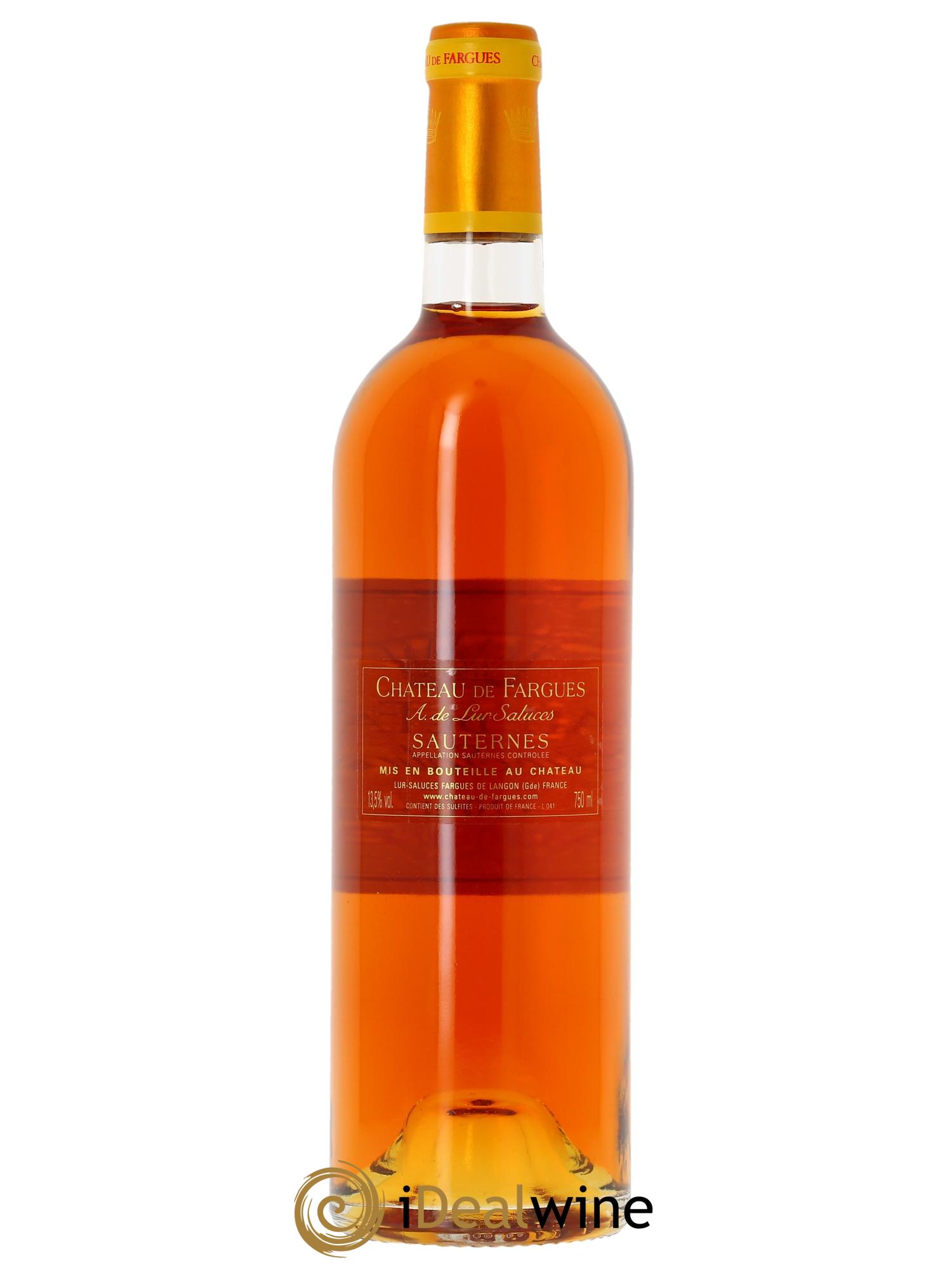 Château de Fargues (CBO à partir de 6 bts) 2004 - Lot de 1 bouteille - 1